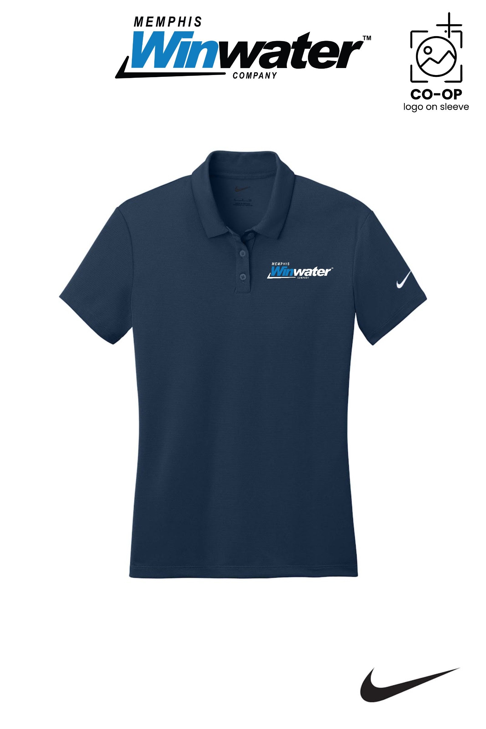 Nike Womens Dry Essential Solid Polo - Memphis Winwater