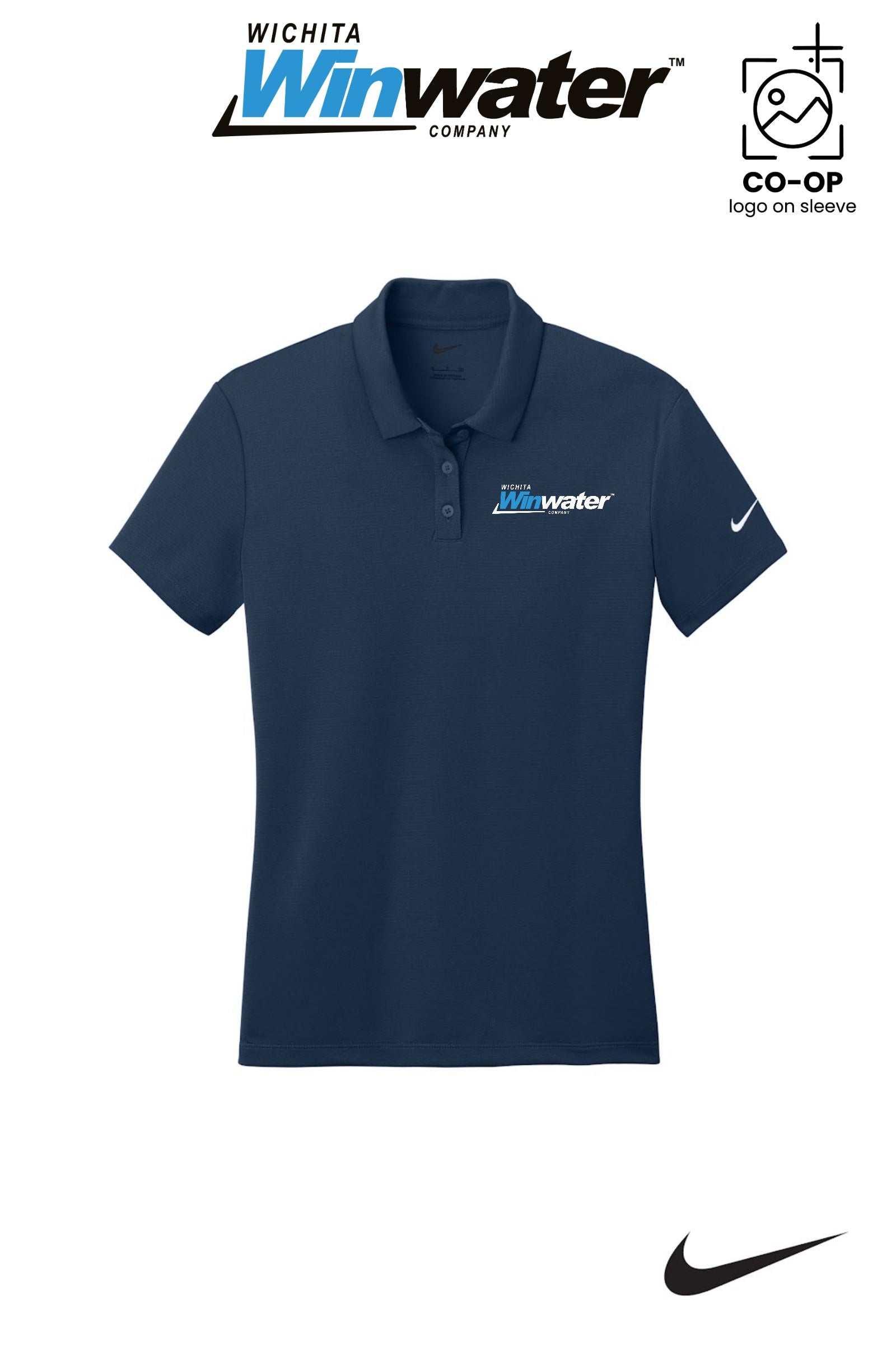 Nike Womens Dry Essential Solid Polo - Wichita Winwater