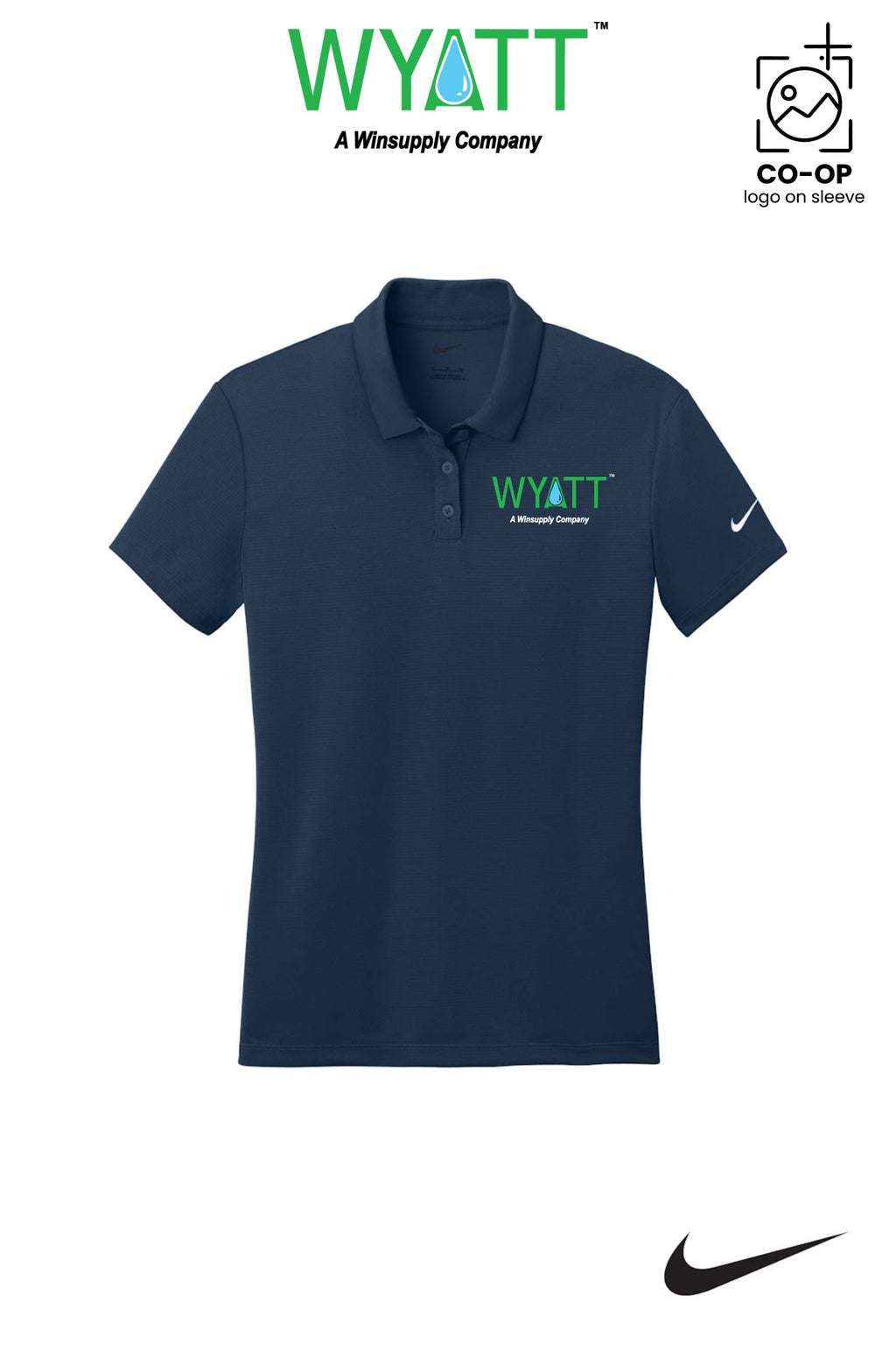 Nike Womens Dry Essential Solid Polo - Wyatt Irrigation of Santa Rosa