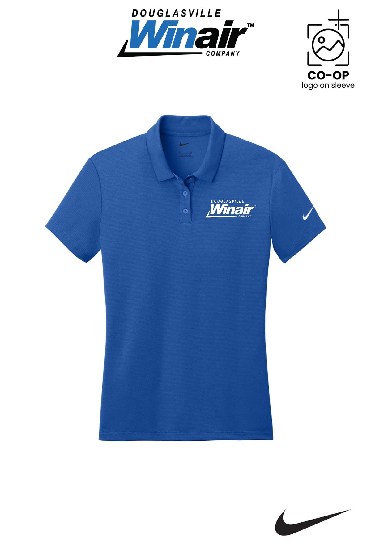 Nike Womens Dry Essential Solid Polo - Douglasville Winair