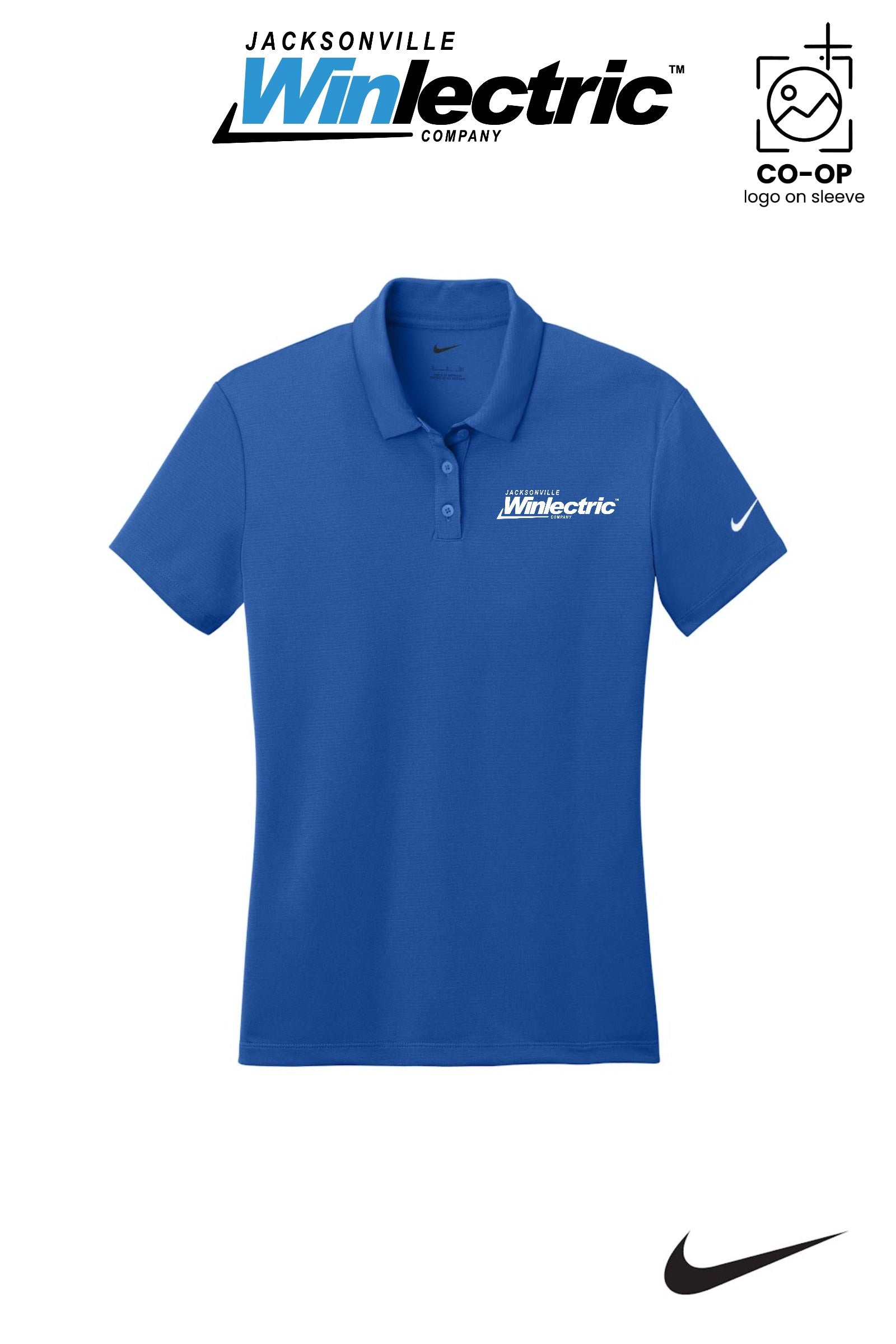 Nike Womens Dry Essential Solid Polo - Jacksonville Winlectric