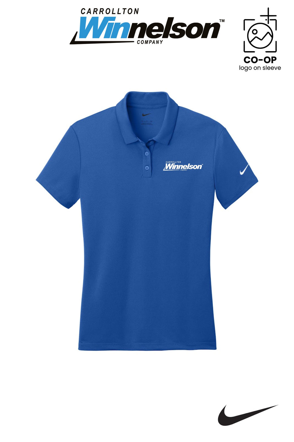 Nike Womens Dry Essential Solid Polo - Carrollton Winnelson