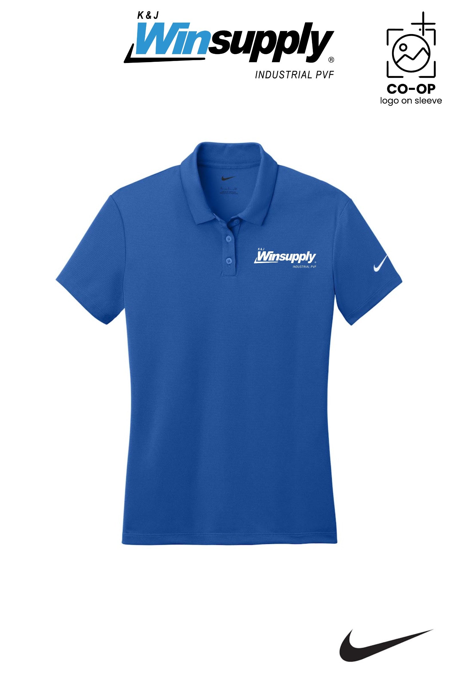 Nike Womens Dry Essential Solid Polo - K & J Winsupply, Industrial PVF