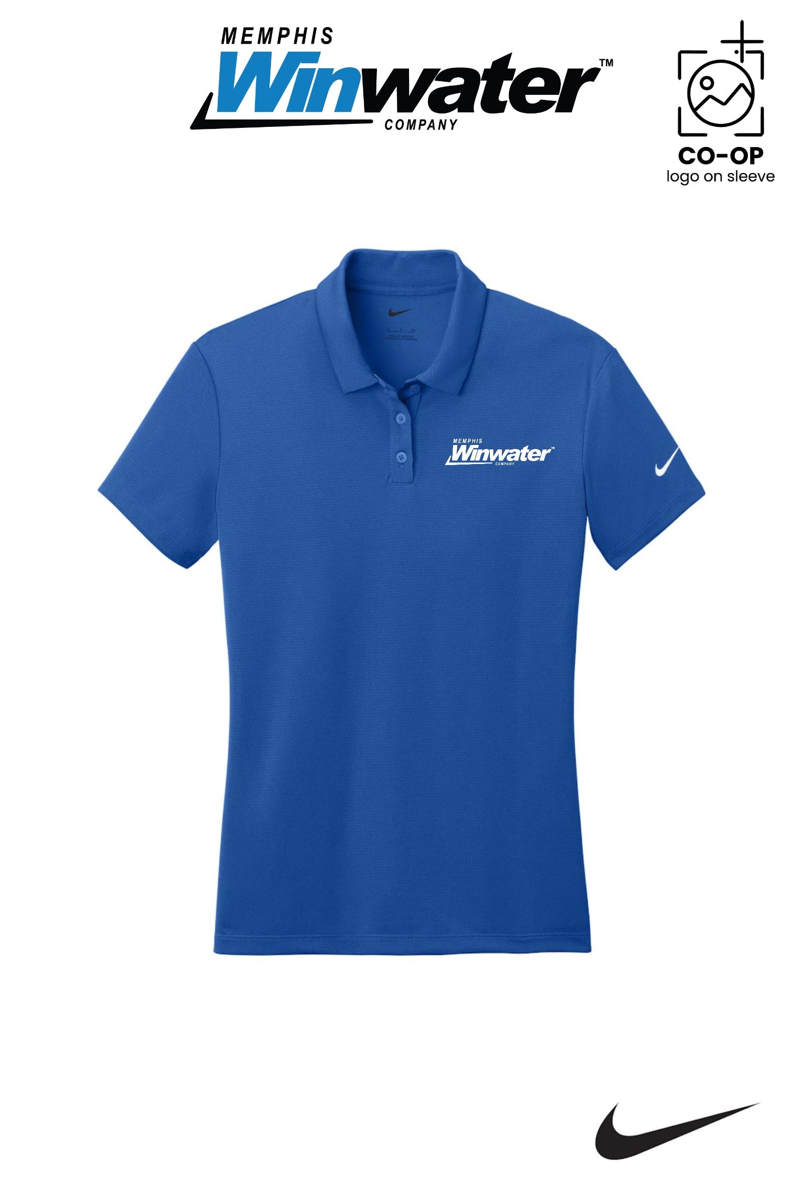 Nike Womens Dry Essential Solid Polo - Memphis Winwater