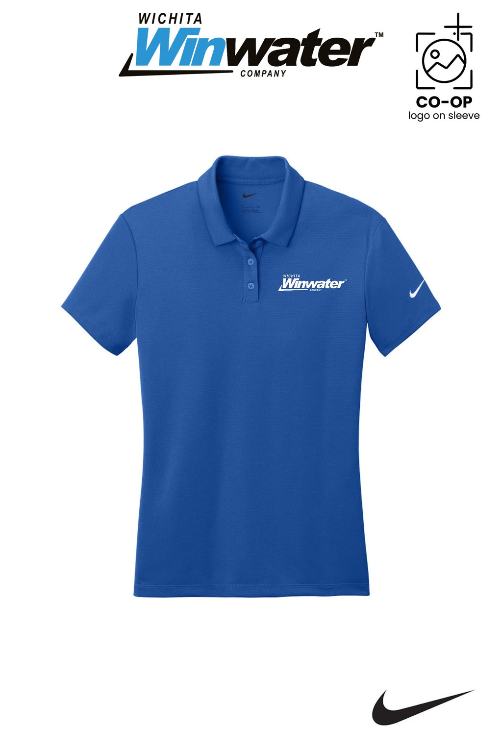 Nike Womens Dry Essential Solid Polo - Wichita Winwater