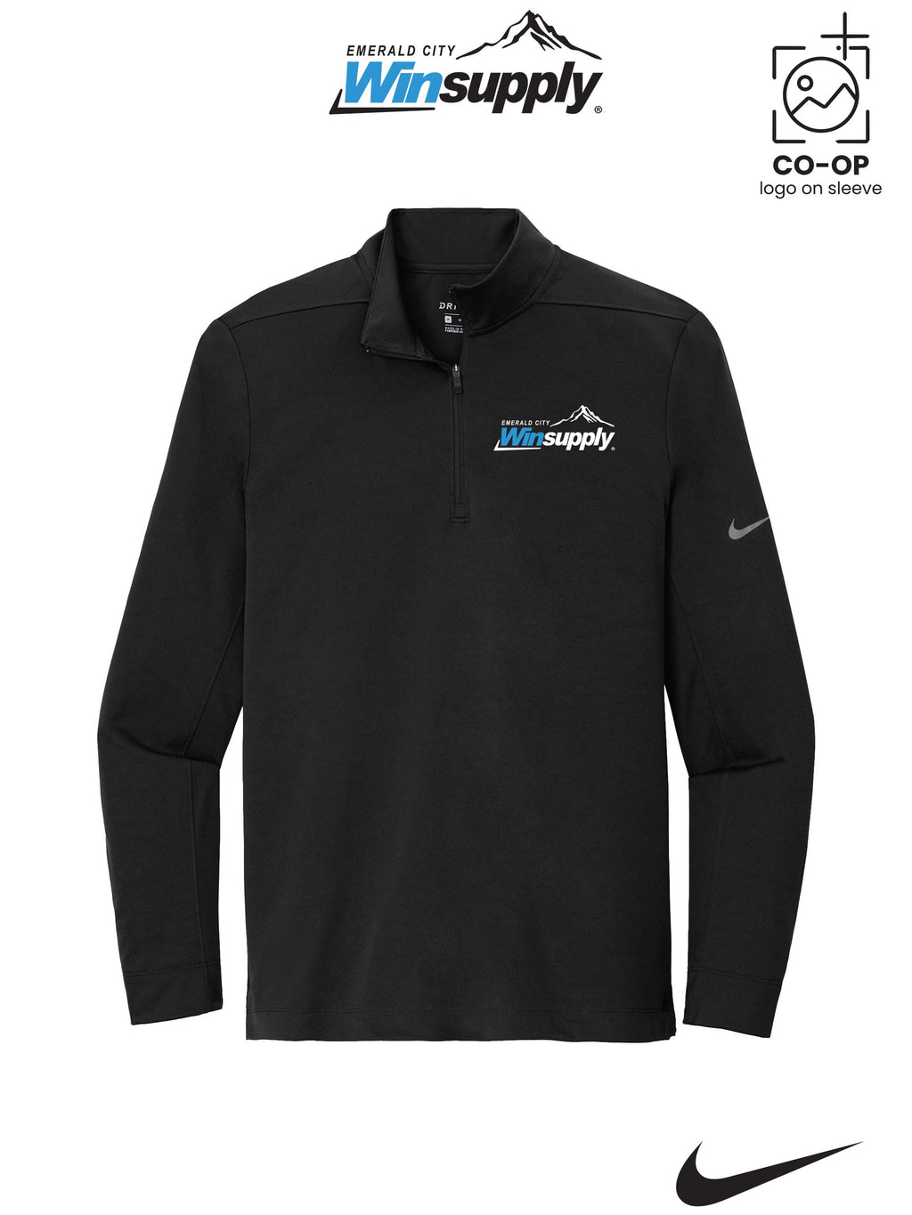 Nike Dry 1/2-Zip Cover-Up - Winsupply Emerald City