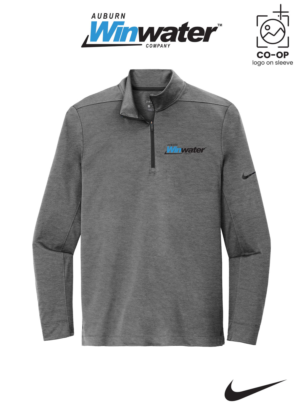 Nike Dry 1/2-Zip Cover-Up - Auburn Winwater
