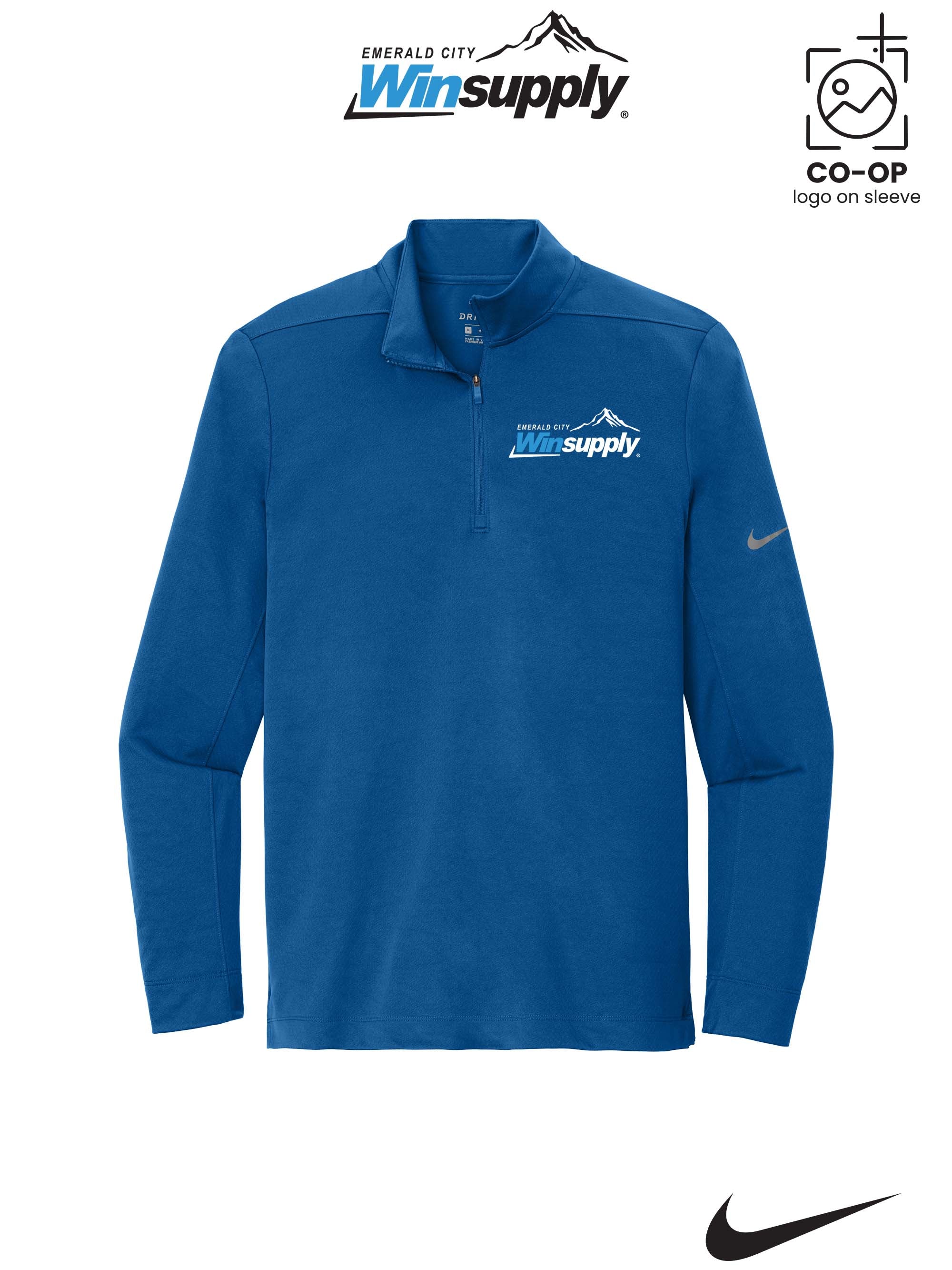 Nike Dry 1/2-Zip Cover-Up - Winsupply Emerald City