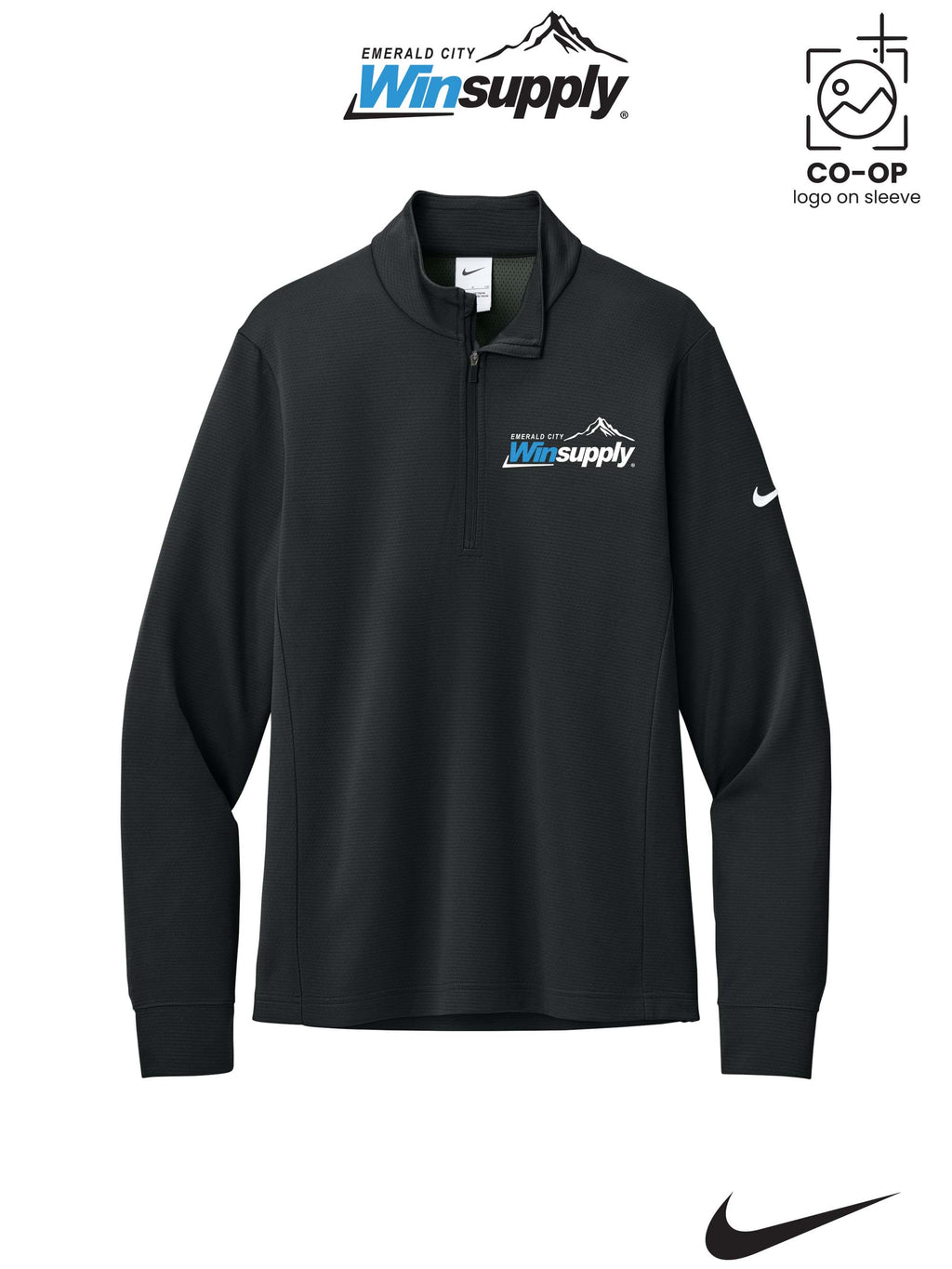 Nike Essential 1/2-Zip Cover-Up - Winsupply Emerald City
