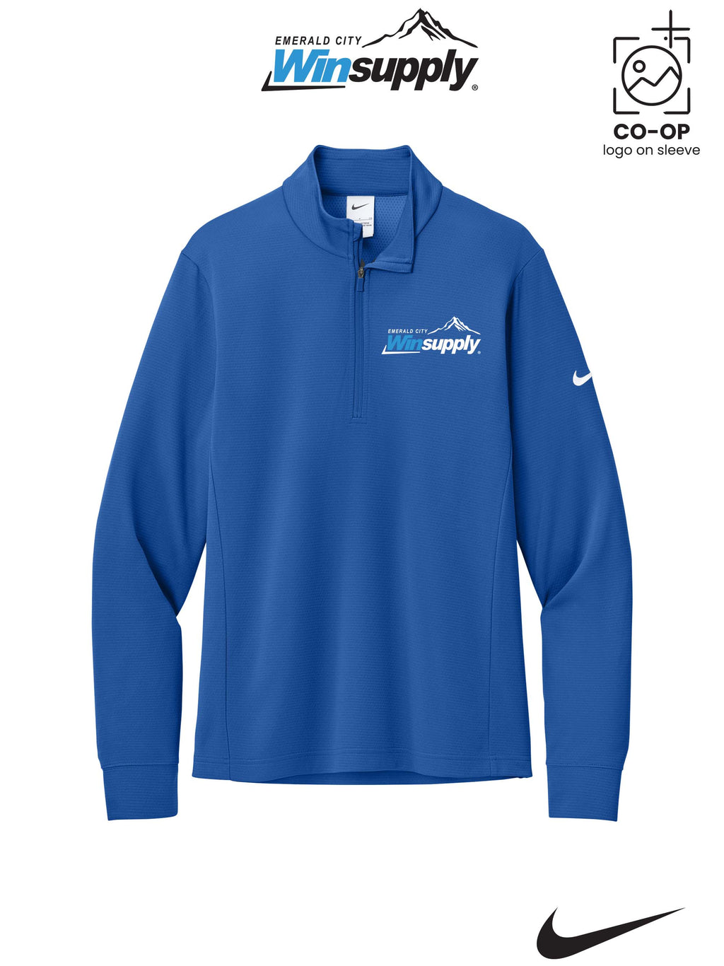 Nike Essential 1/2-Zip Cover-Up - Winsupply Emerald City