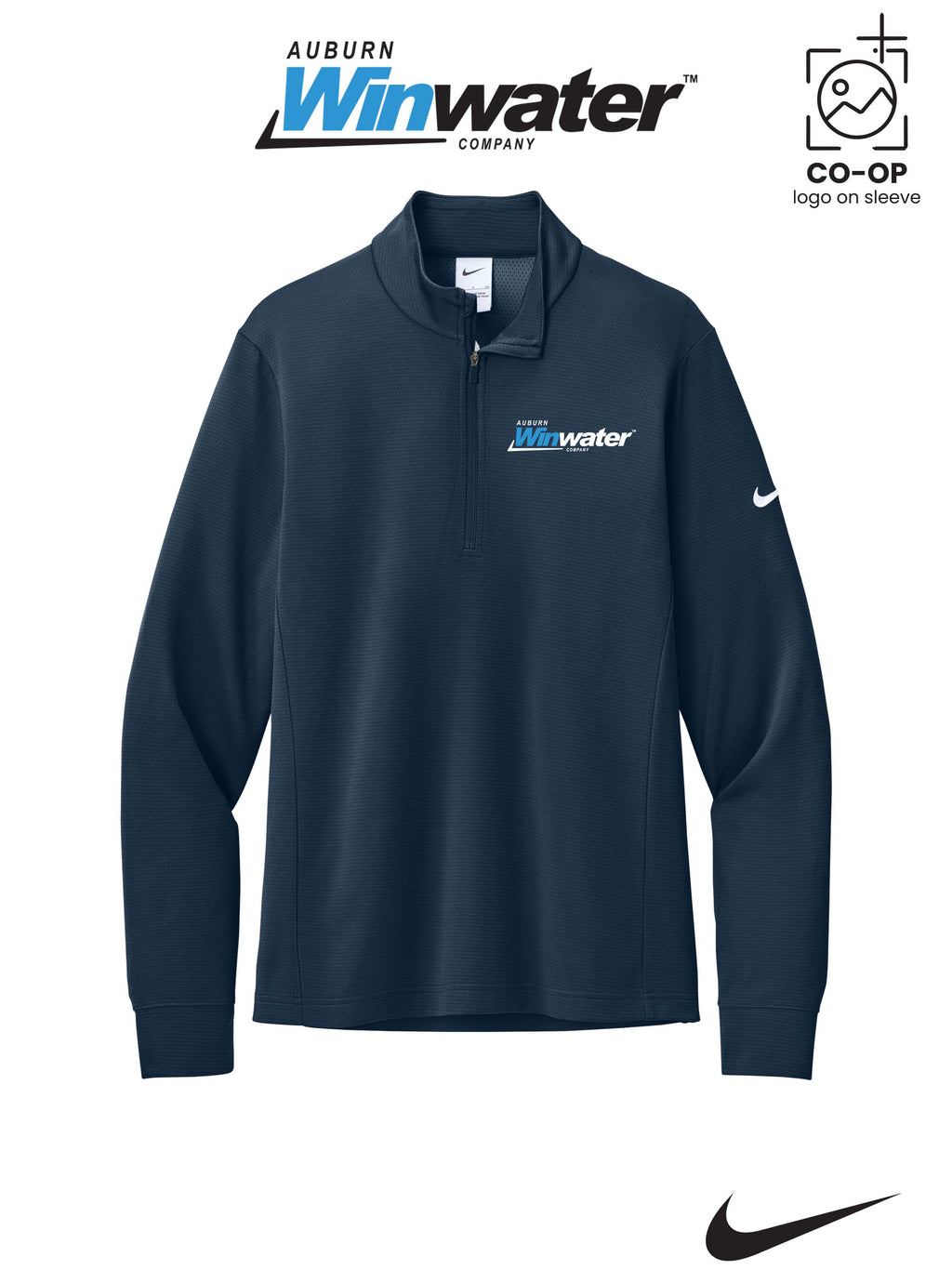 Nike Essential 1/2-Zip Cover-Up - Auburn Winwater