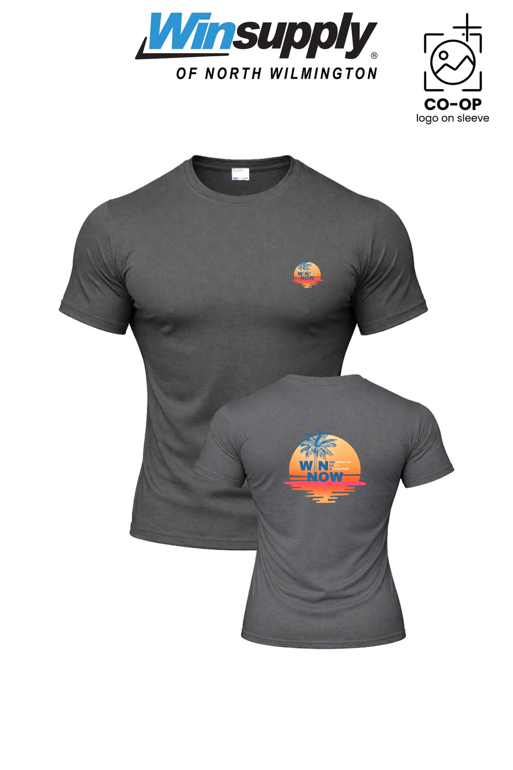 "WIN NOW" Port & Co™ Performance UPF 50 Tee - Winsupply N Wilmington NC