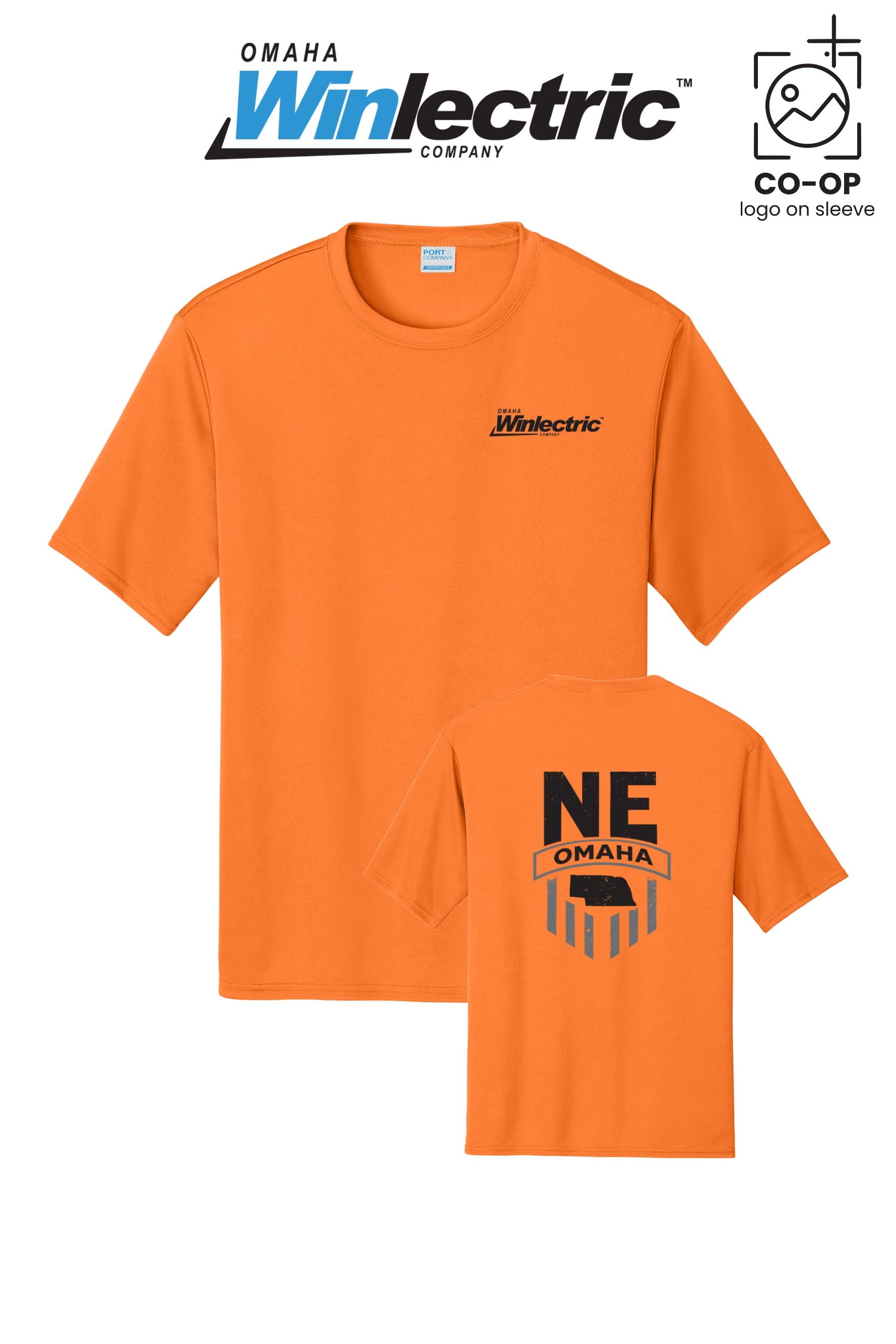 Port & Co™ Performance UPF 50 Tee - Omaha Winlectric