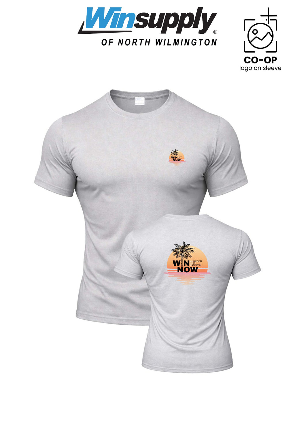 "WIN NOW" Port & Co™ Performance UPF 50 Tee - Winsupply N Wilmington NC