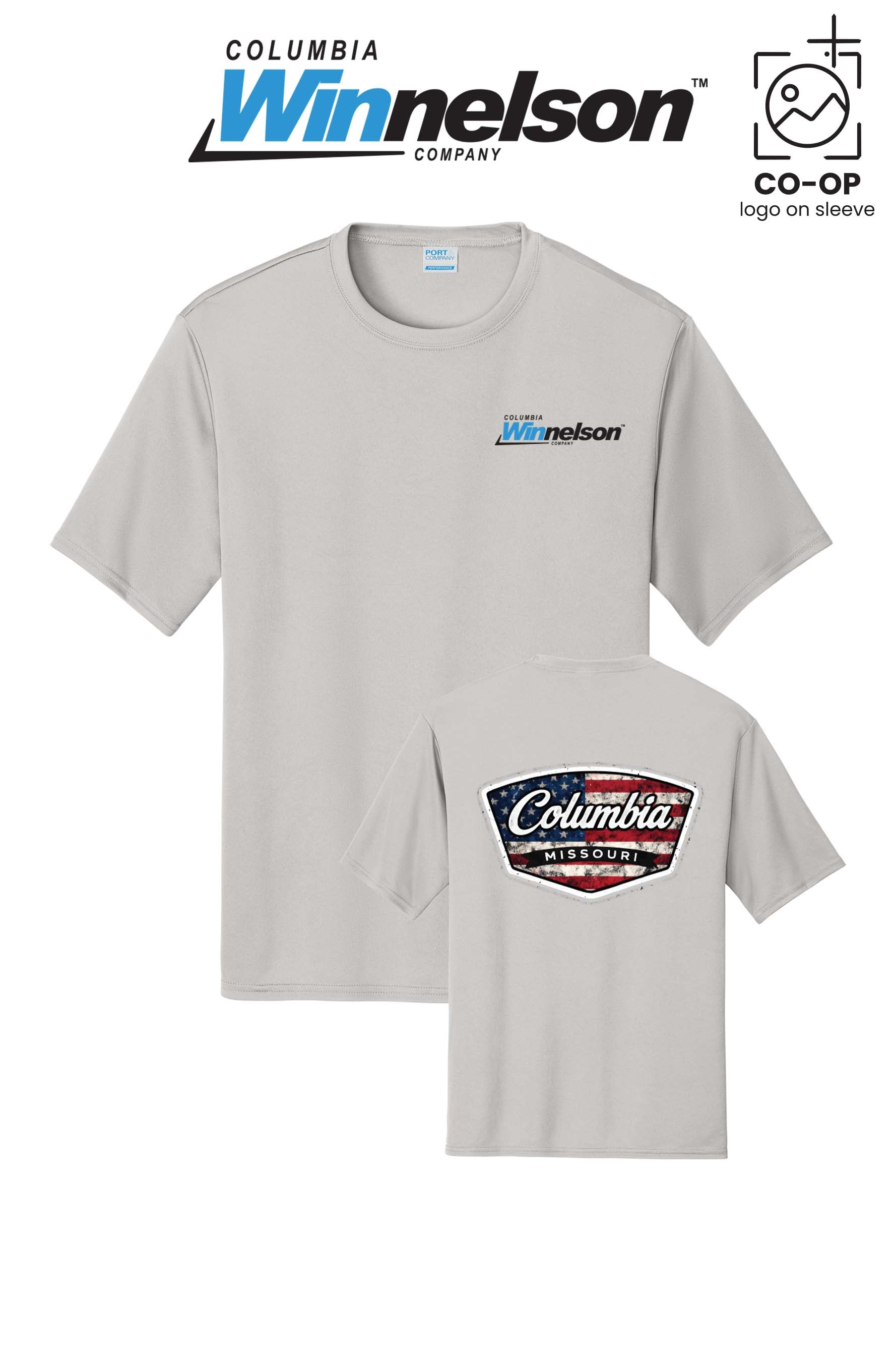 Port & Co™ Performance UPF 50 Tee - Columbia MO Winnelson