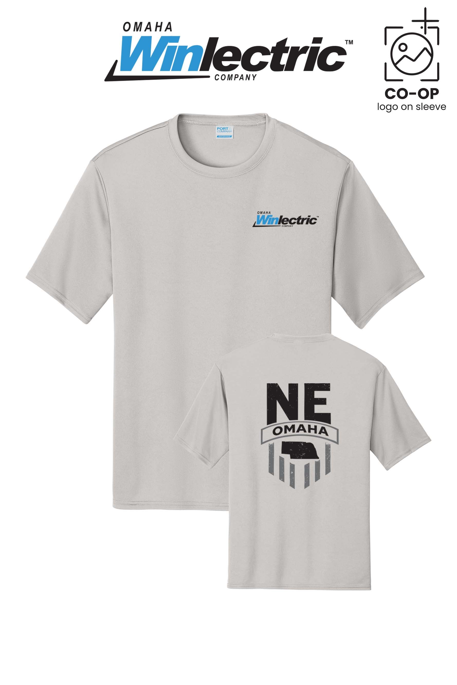 Port & Co™ Performance UPF 50 Tee - Omaha Winlectric