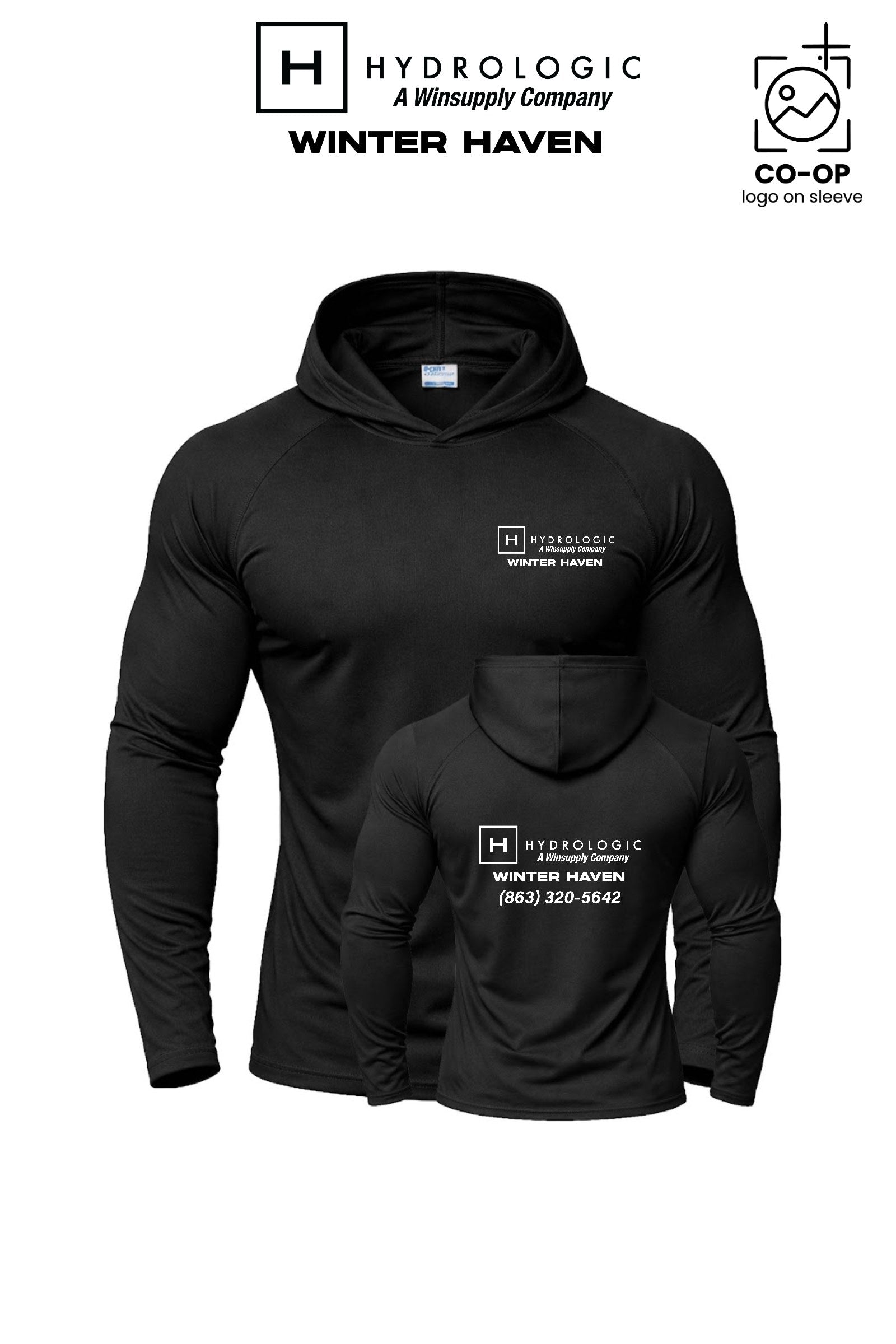 Port & Co™ Performance Pullover Hooded UPF50 Tee - Winsupply of Winter Haven