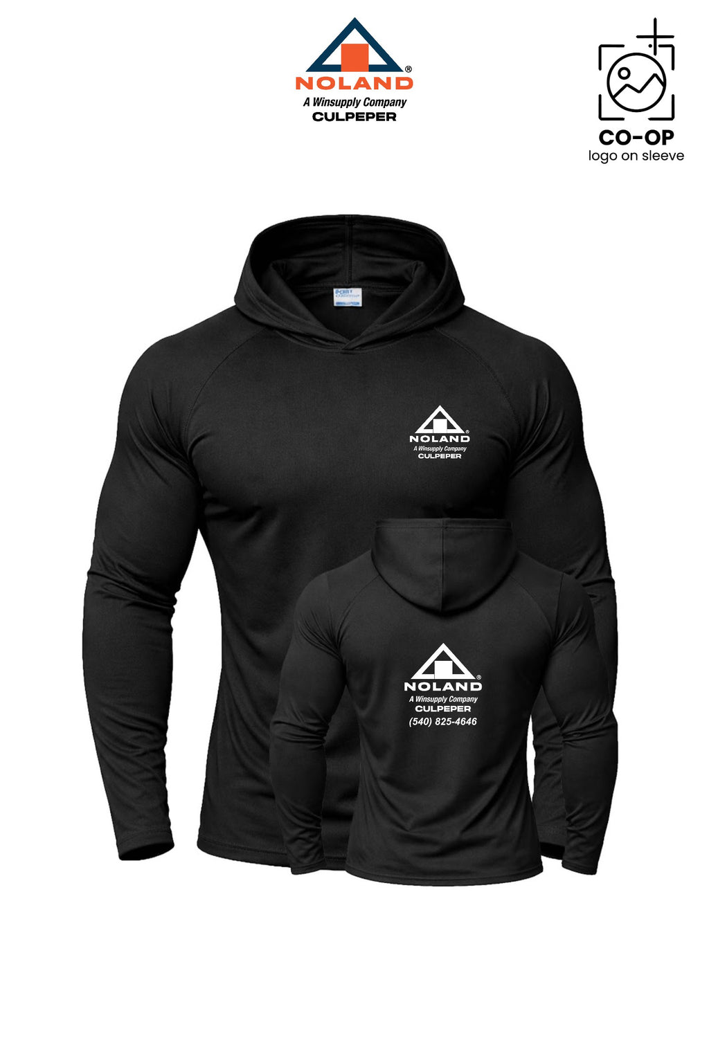Port & Co™ Performance Pullover Hooded UPF50 Tee - Culpeper Noland
