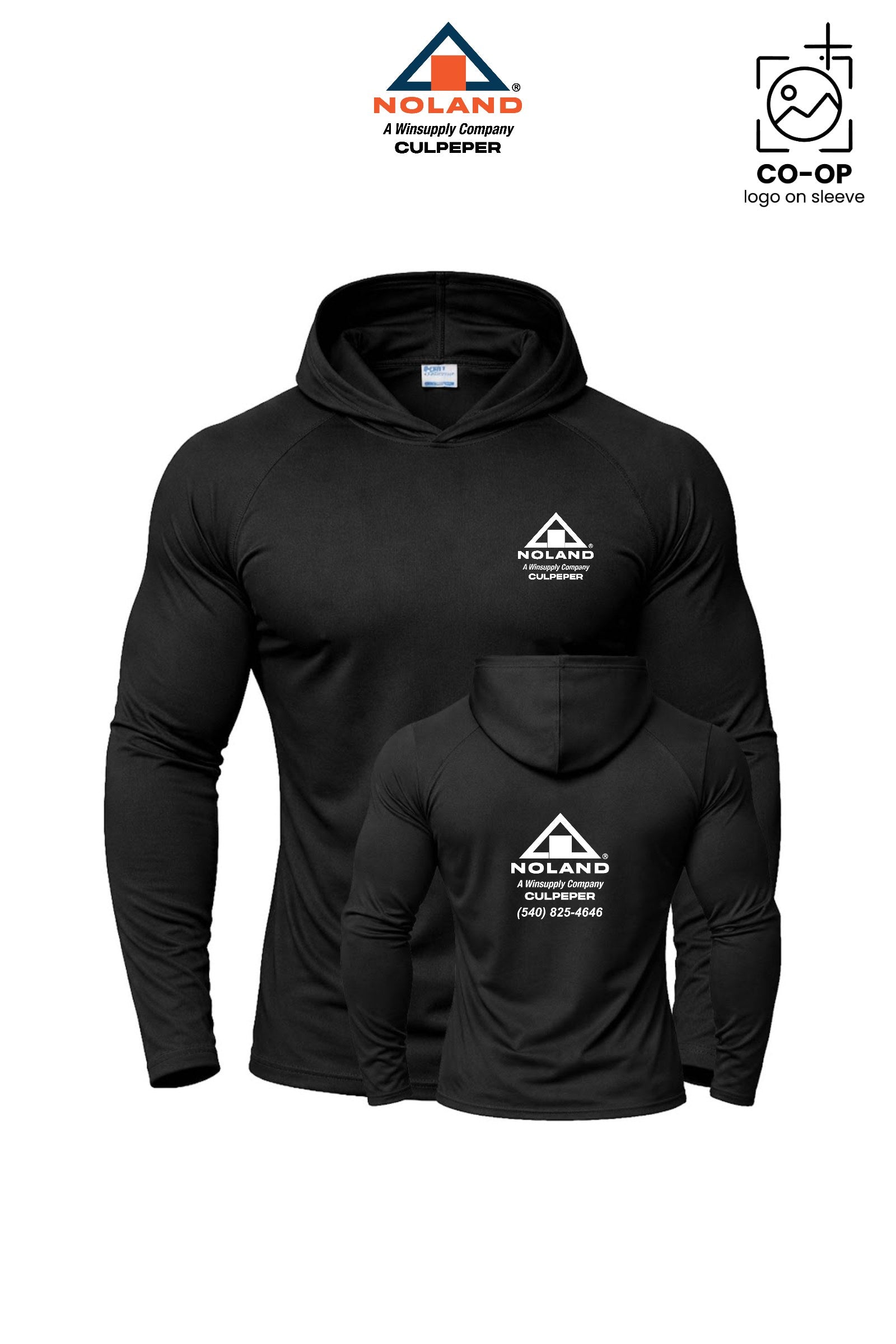 Port & Co™ Performance Pullover Hooded UPF50 Tee - Culpeper Noland