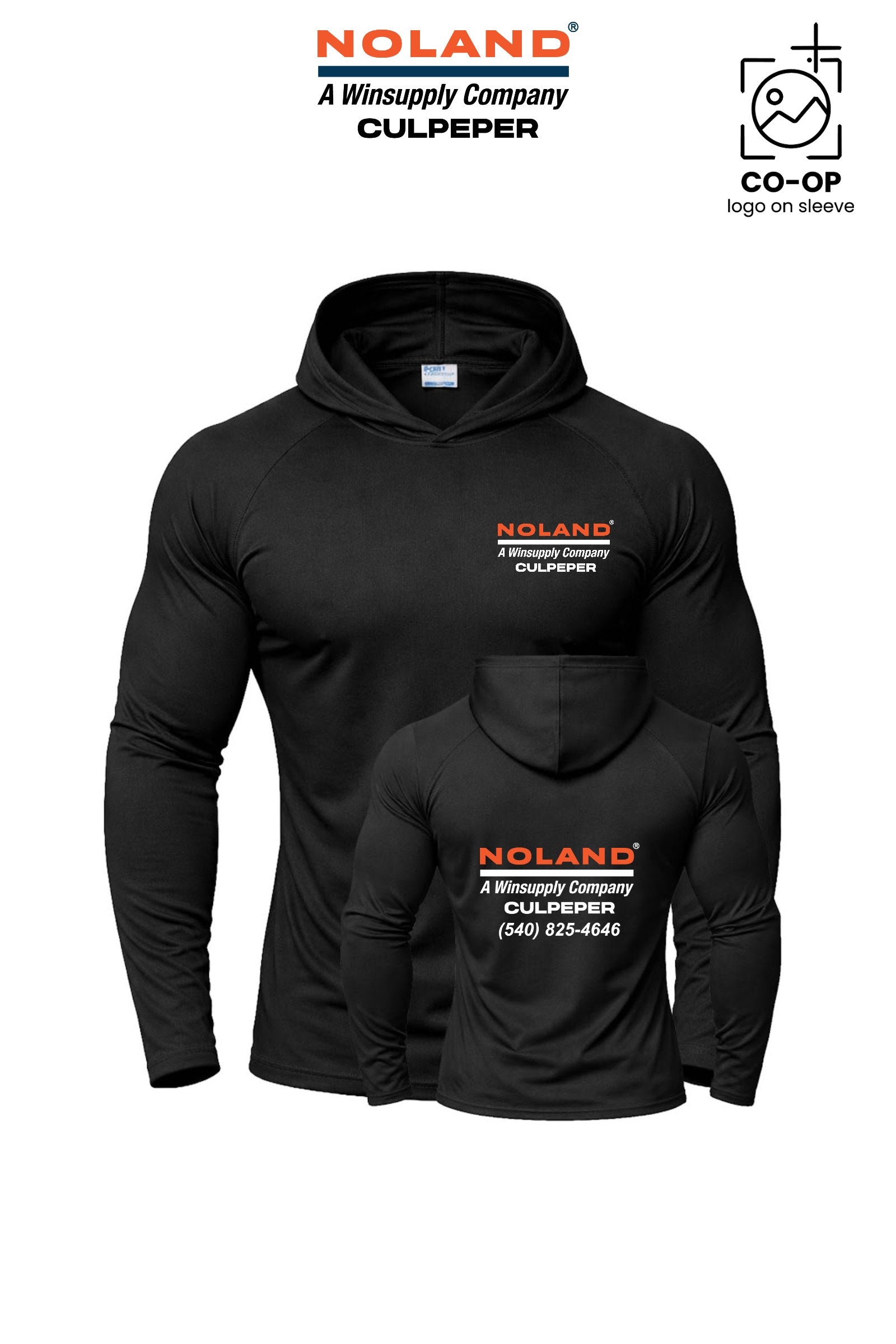 Port & Co™ Performance Pullover Hooded UPF50 Tee - Culpeper Noland