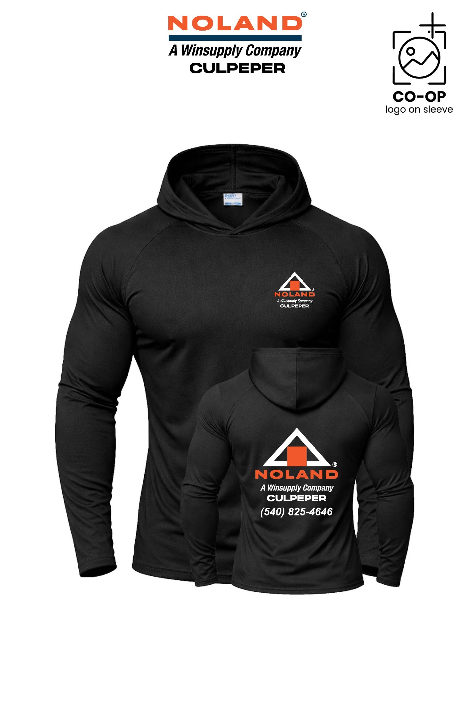 Port & Co™ Performance Pullover Hooded UPF50 Tee - Culpeper Noland