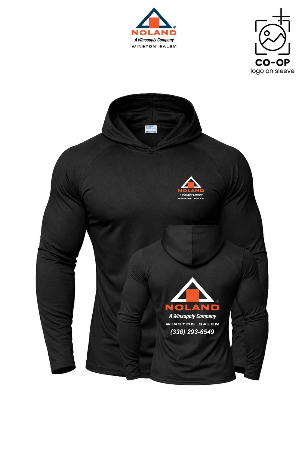 Port & Co™ Performance Pullover Hooded UPF50 Tee - Winston Salem Noland