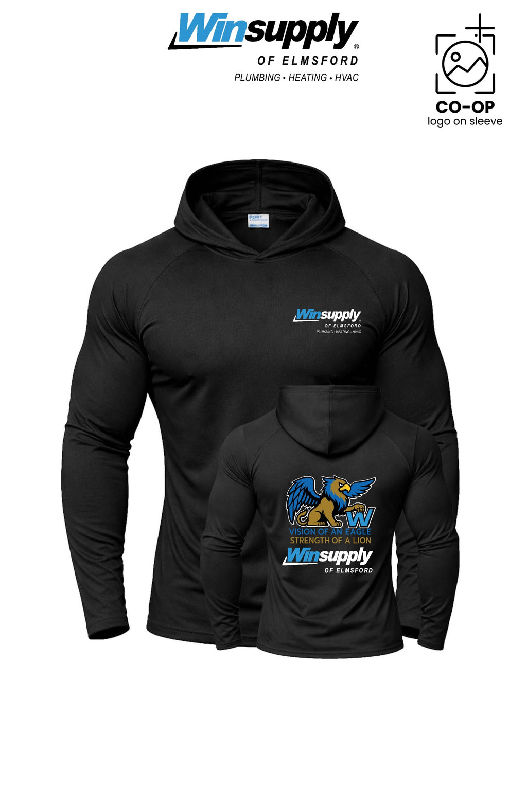 Port & Co™ Performance Pullover Hooded UPF50 Tee - Winsupply of Elmsford