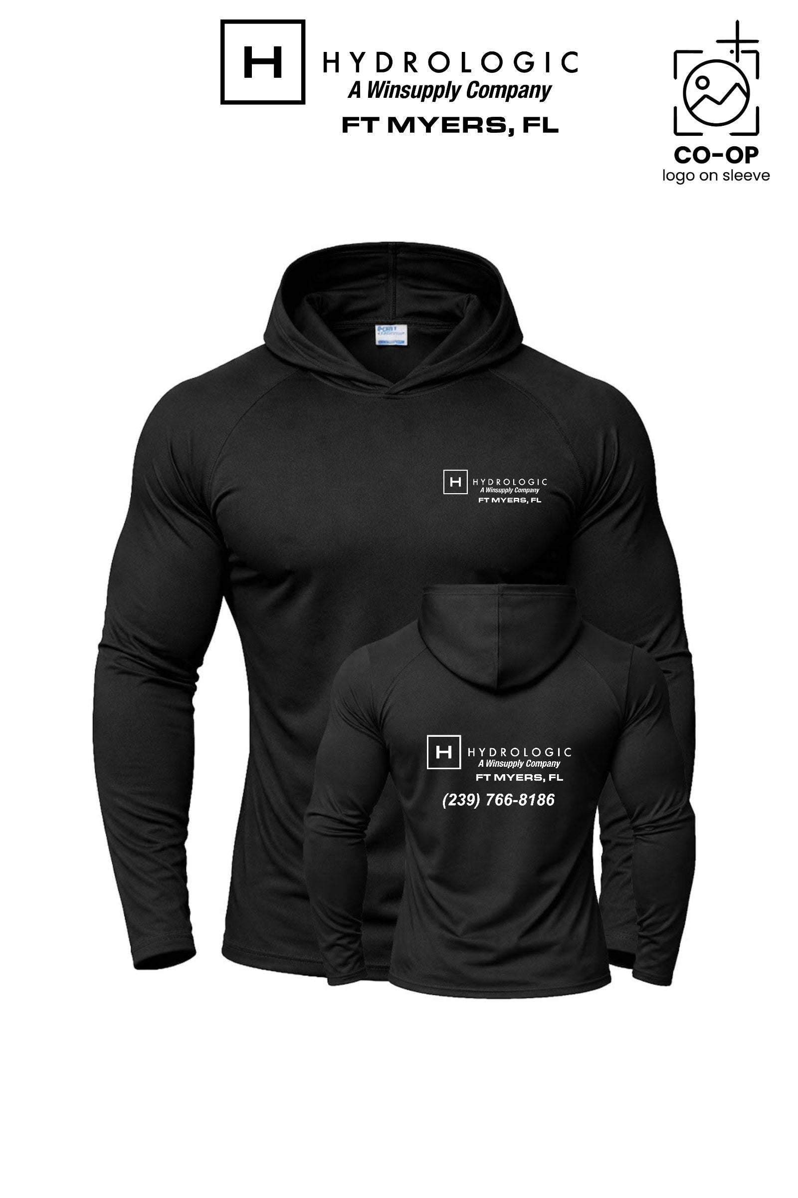Port & Co™ Performance Pullover Hooded UPF50 Tee - Winsupply Ft Myers FL Co.