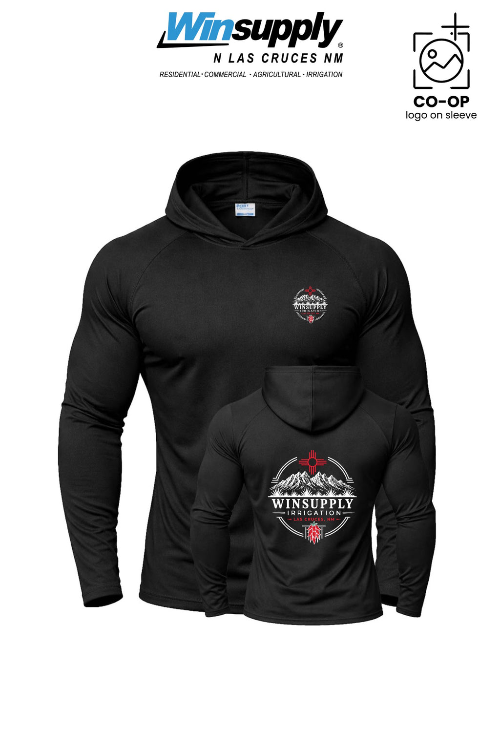 Port & Co™ Performance Pullover Hooded UPF50 Tee - Winsupply N Las Cruces NM