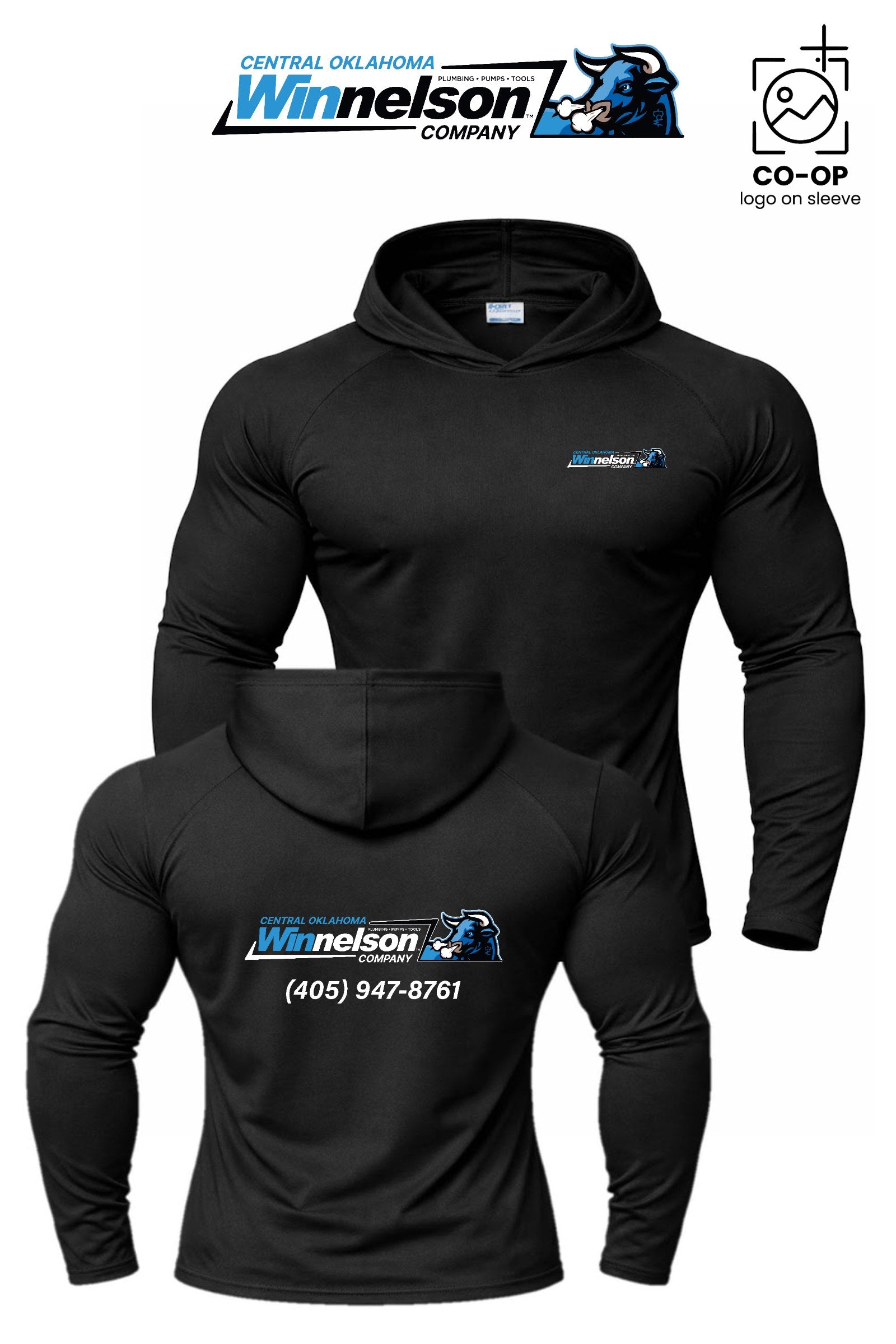 Port & Co™ Performance Pullover Hooded UPF50 Tee - Winnelson Central Oklahoma