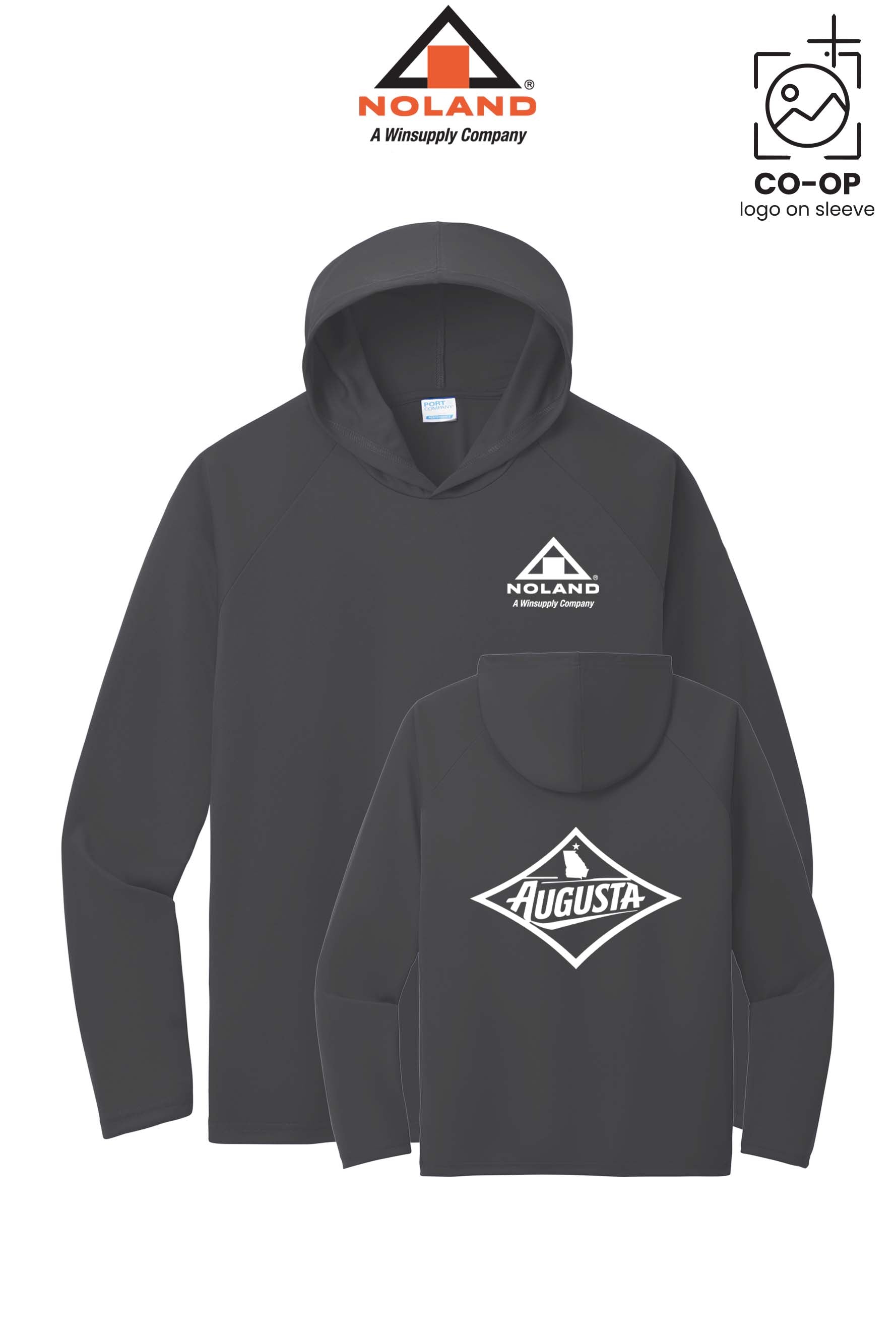 Port & Co™ Performance Pullover Hooded UPF50 Tee - Noland of Augusta GA
