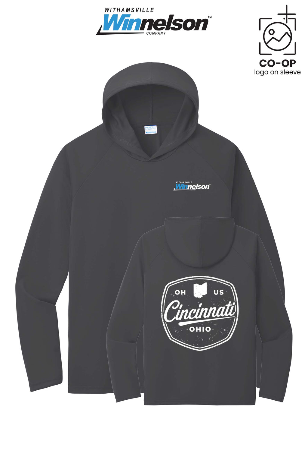 Port & Co™ Performance Pullover Hooded UPF50 Tee - Withamsville Winnelson