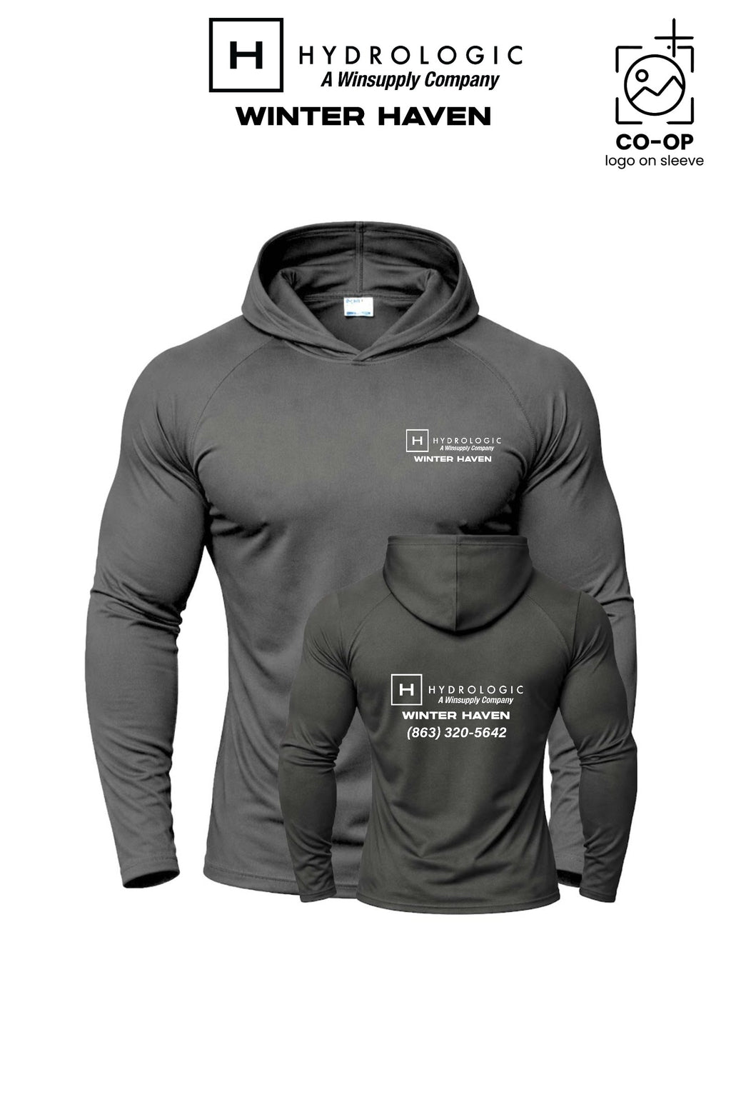 Port & Co™ Performance Pullover Hooded UPF50 Tee - Winsupply of Winter Haven