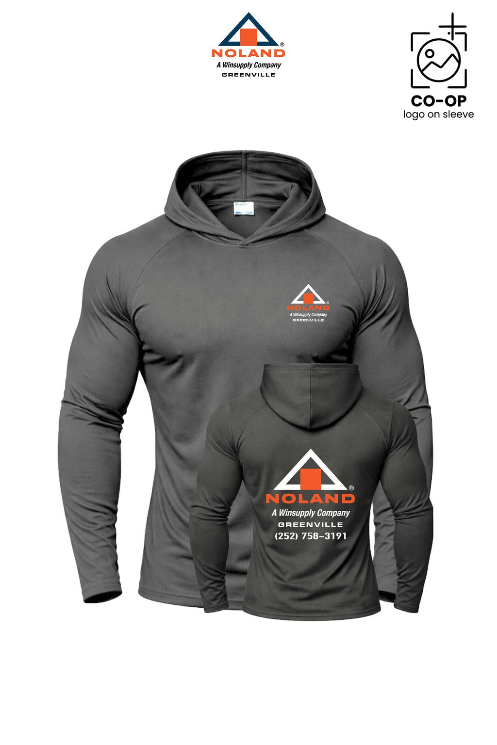 Port & Co™ Performance Pullover Hooded UPF50 Tee - Greenville Noland Co.