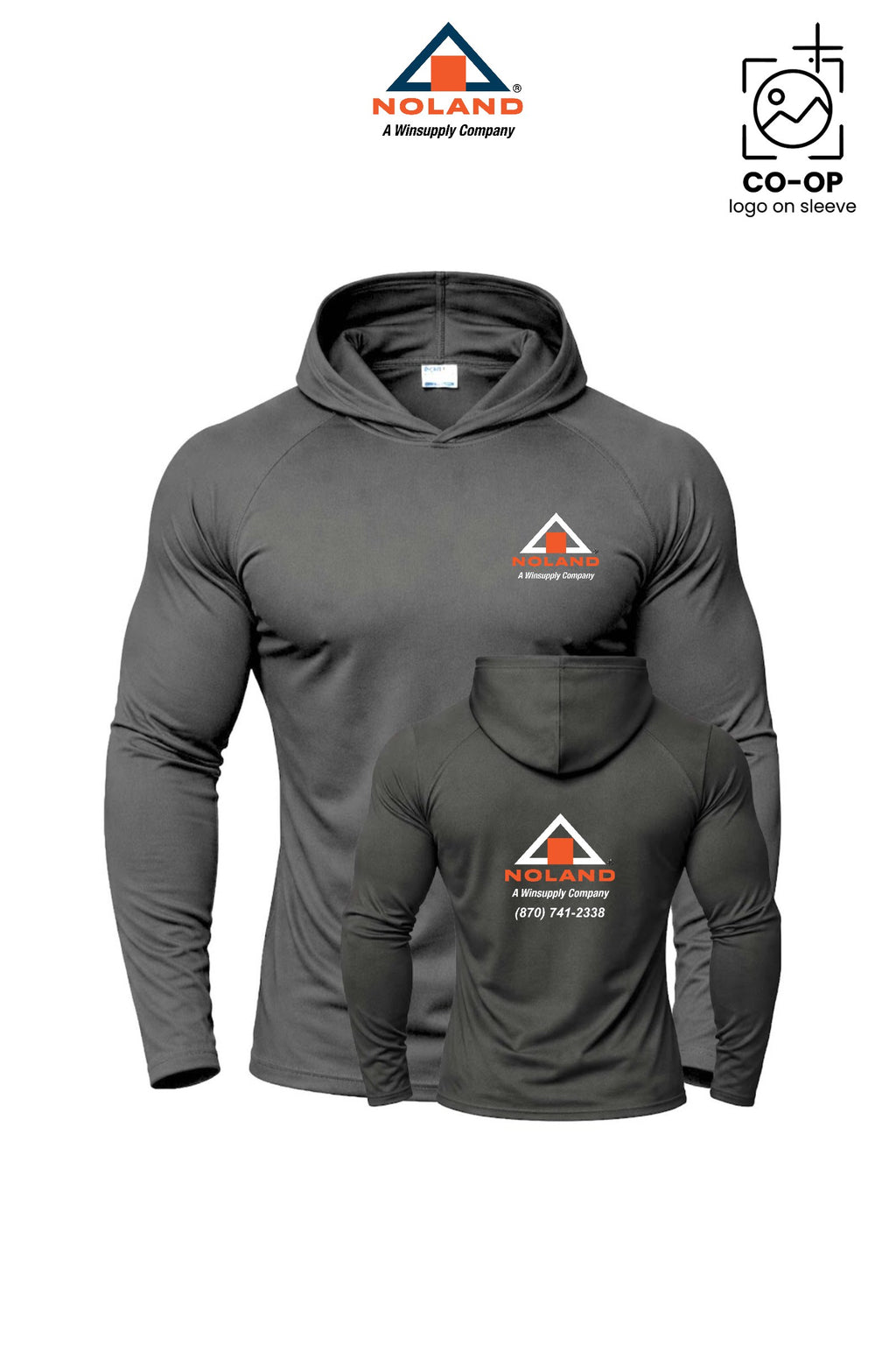 Port & Co™ Performance Pullover Hooded UPF50 Tee - Harrison Noland