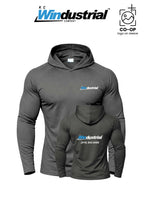 Port & Co™ Performance Pullover Hooded UPF50 Tee - KC Windustrial
