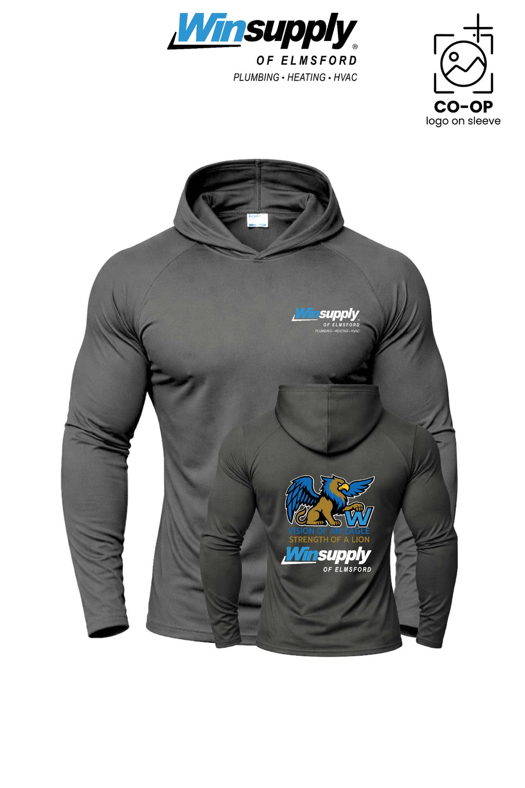 Port & Co™ Performance Pullover Hooded UPF50 Tee - Winsupply of Elmsford