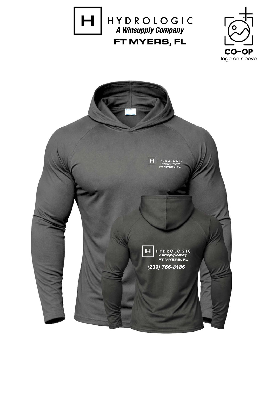 Port & Co™ Performance Pullover Hooded UPF50 Tee - Winsupply Ft Myers FL Co.