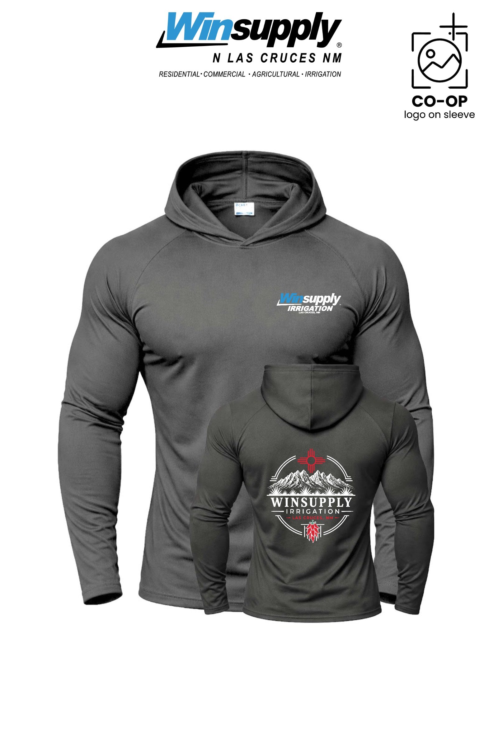 Port & Co™ Performance Pullover Hooded UPF50 Tee - Winsupply N Las Cruces NM