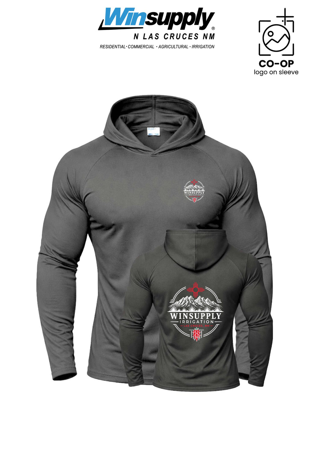 Port & Co™ Performance Pullover Hooded UPF50 Tee - Winsupply N Las Cruces NM