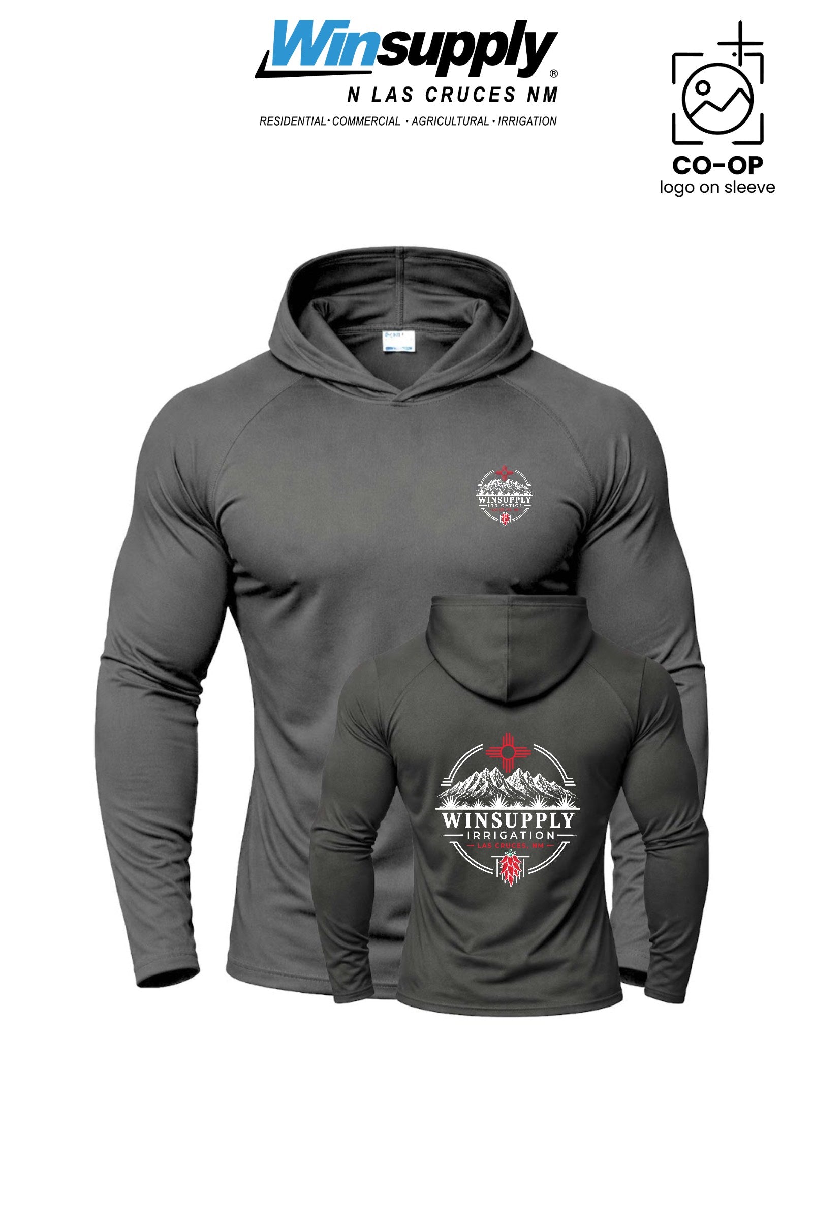 Port & Co™ Performance Pullover Hooded UPF50 Tee - Winsupply N Las Cruces NM