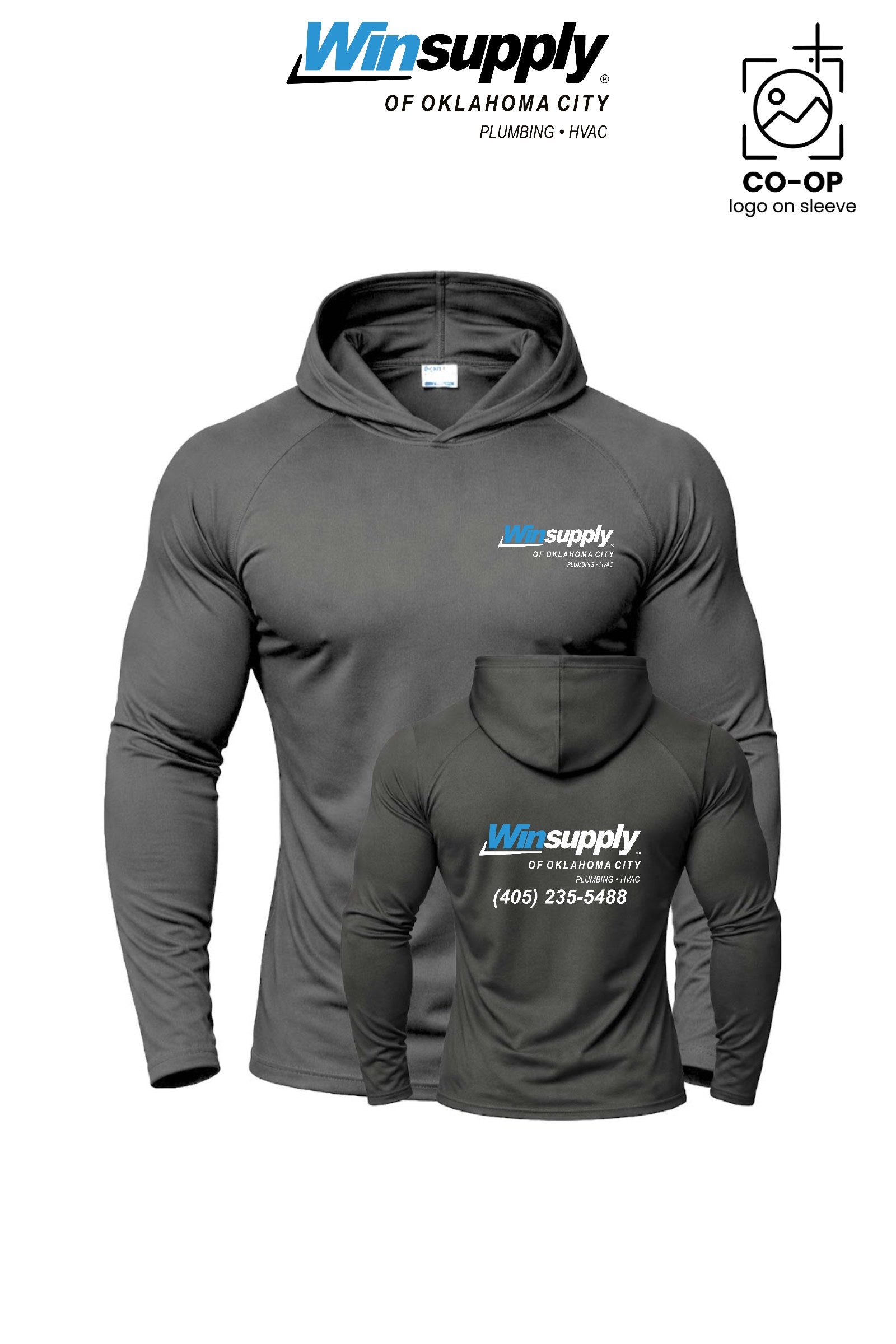 Port & Co™ Performance Pullover Hooded UPF50 Tee - Winsupply of Oklahoma City