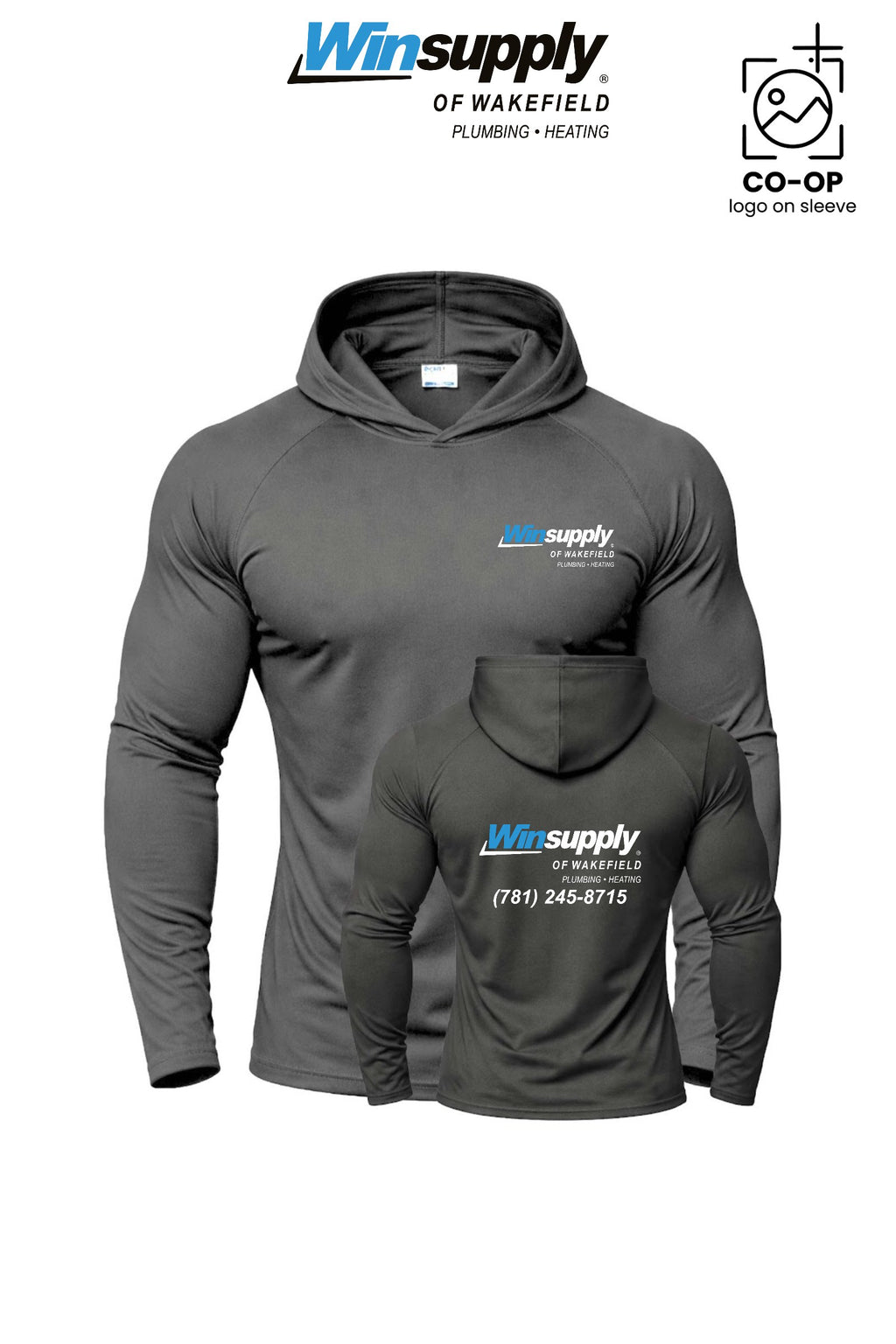 Port & Co™ Performance Pullover Hooded UPF50 Tee - Winsupply of Wakefield