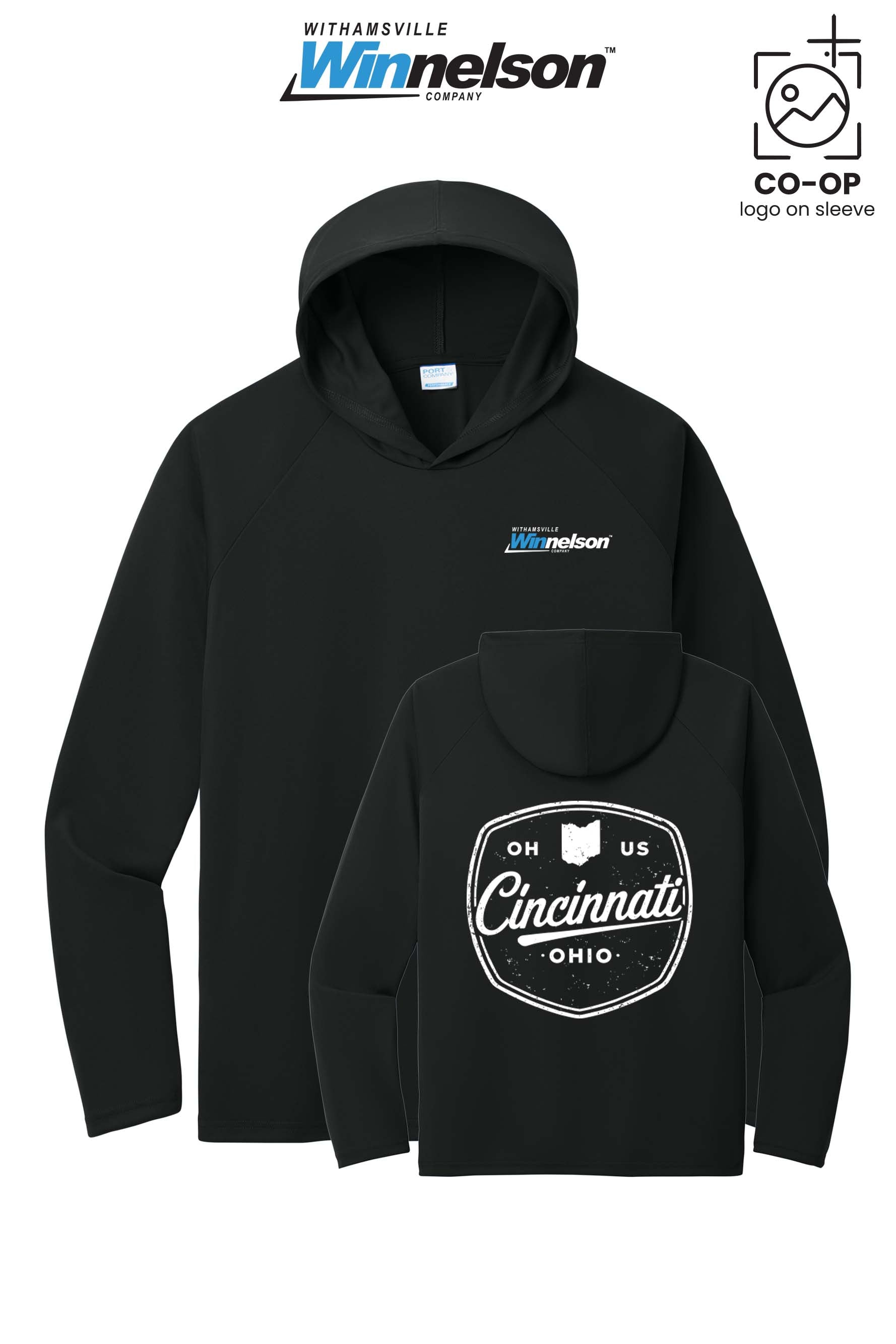 Port & Co™ Performance Pullover Hooded UPF50 Tee - Withamsville Winnelson