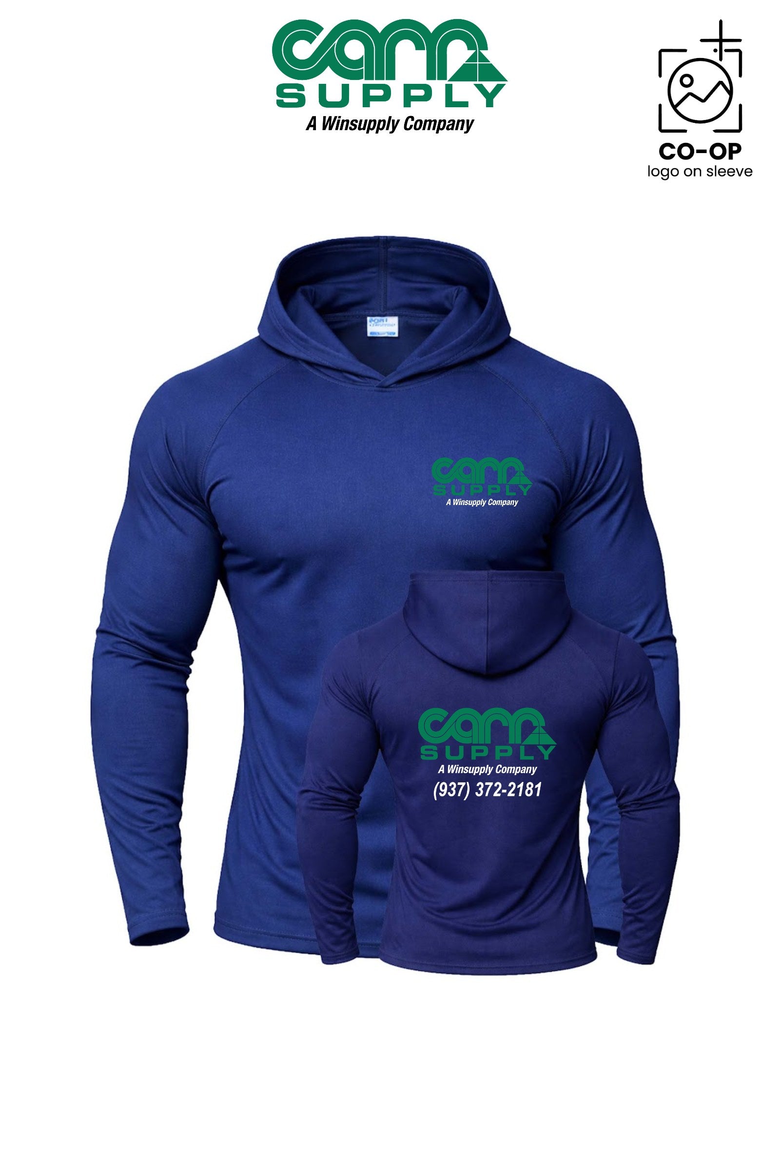 Port & Co™ Performance Pullover Hooded UPF50 Tee - Carr Supply - Xenia