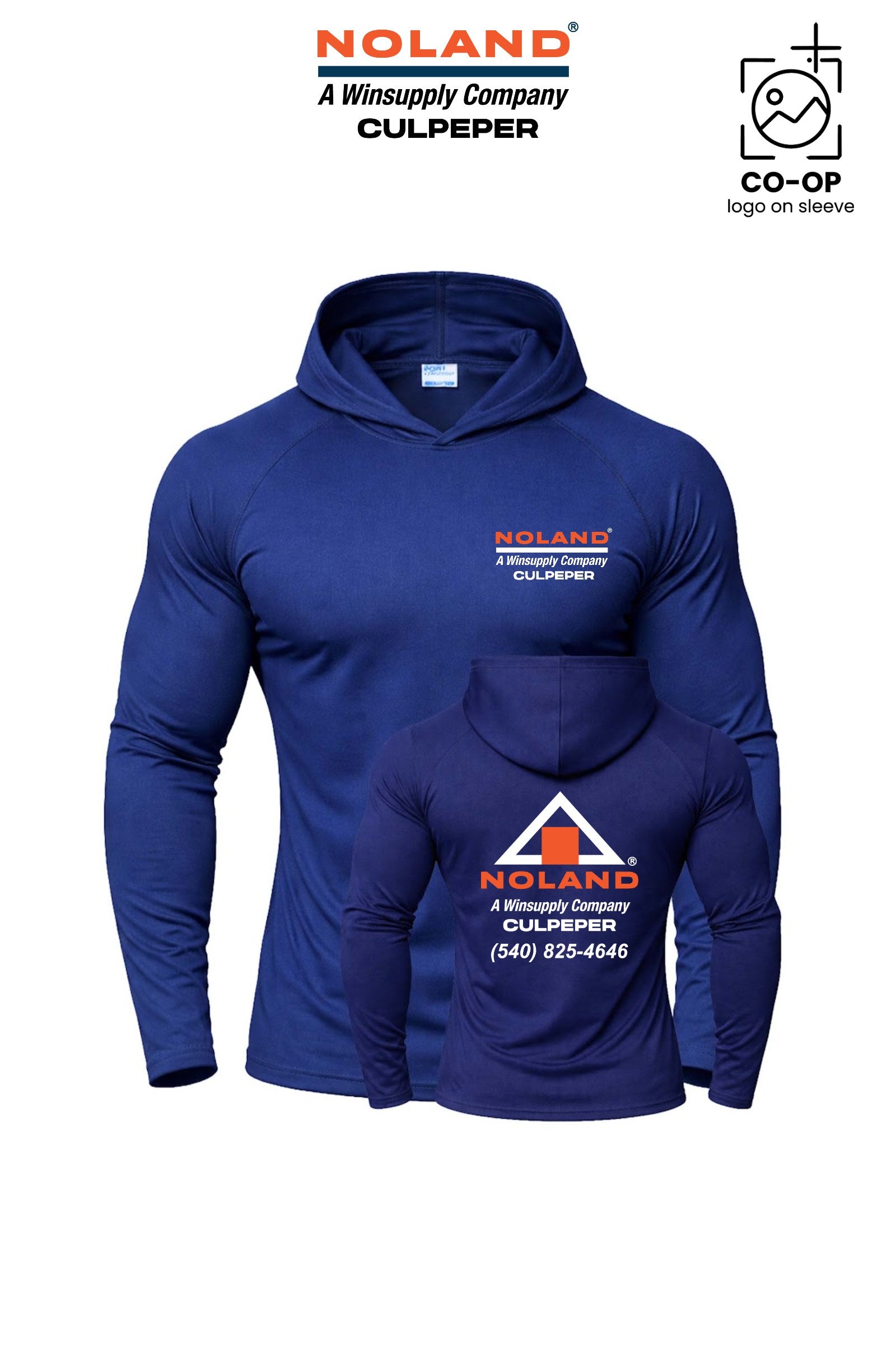 Port & Co™ Performance Pullover Hooded UPF50 Tee - Culpeper Noland