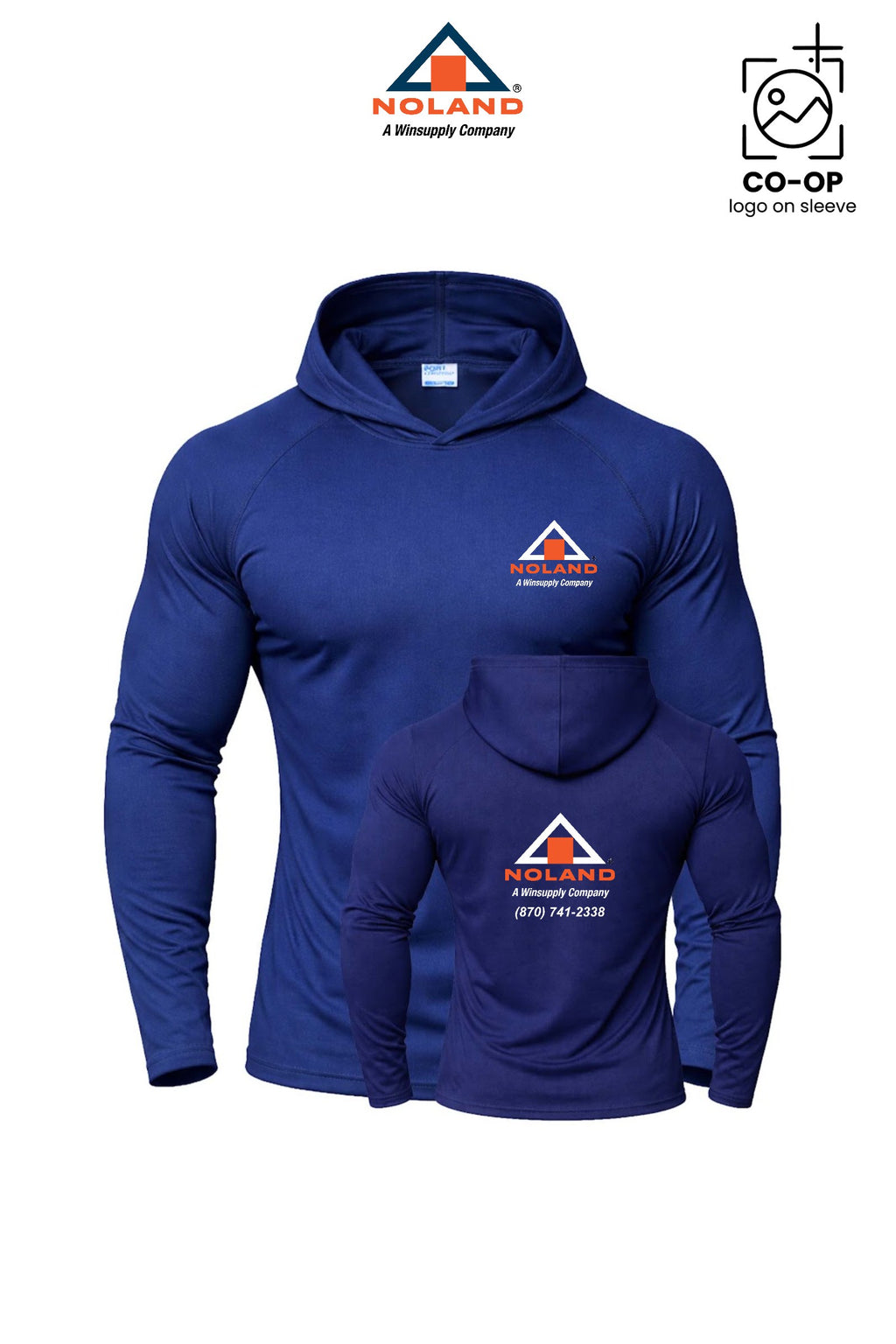 Port & Co™ Performance Pullover Hooded UPF50 Tee - Harrison Noland