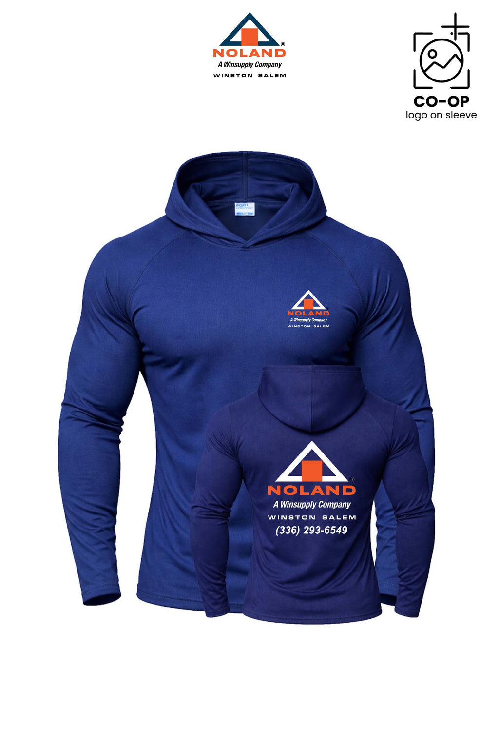Port & Co™ Performance Pullover Hooded UPF50 Tee - Winston Salem Noland