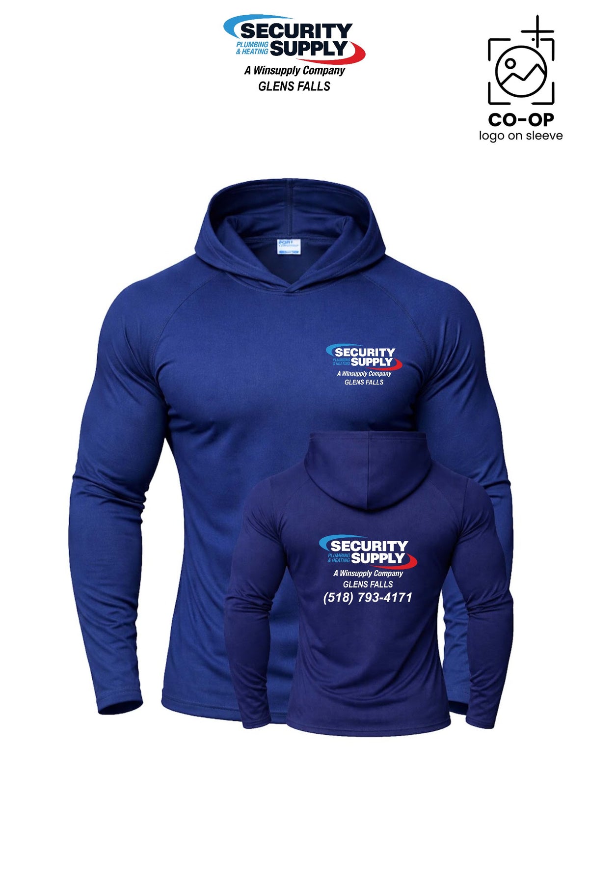 Port & Co™ Performance Pullover Hooded UPF50 Tee - SPHS Glens Falls
