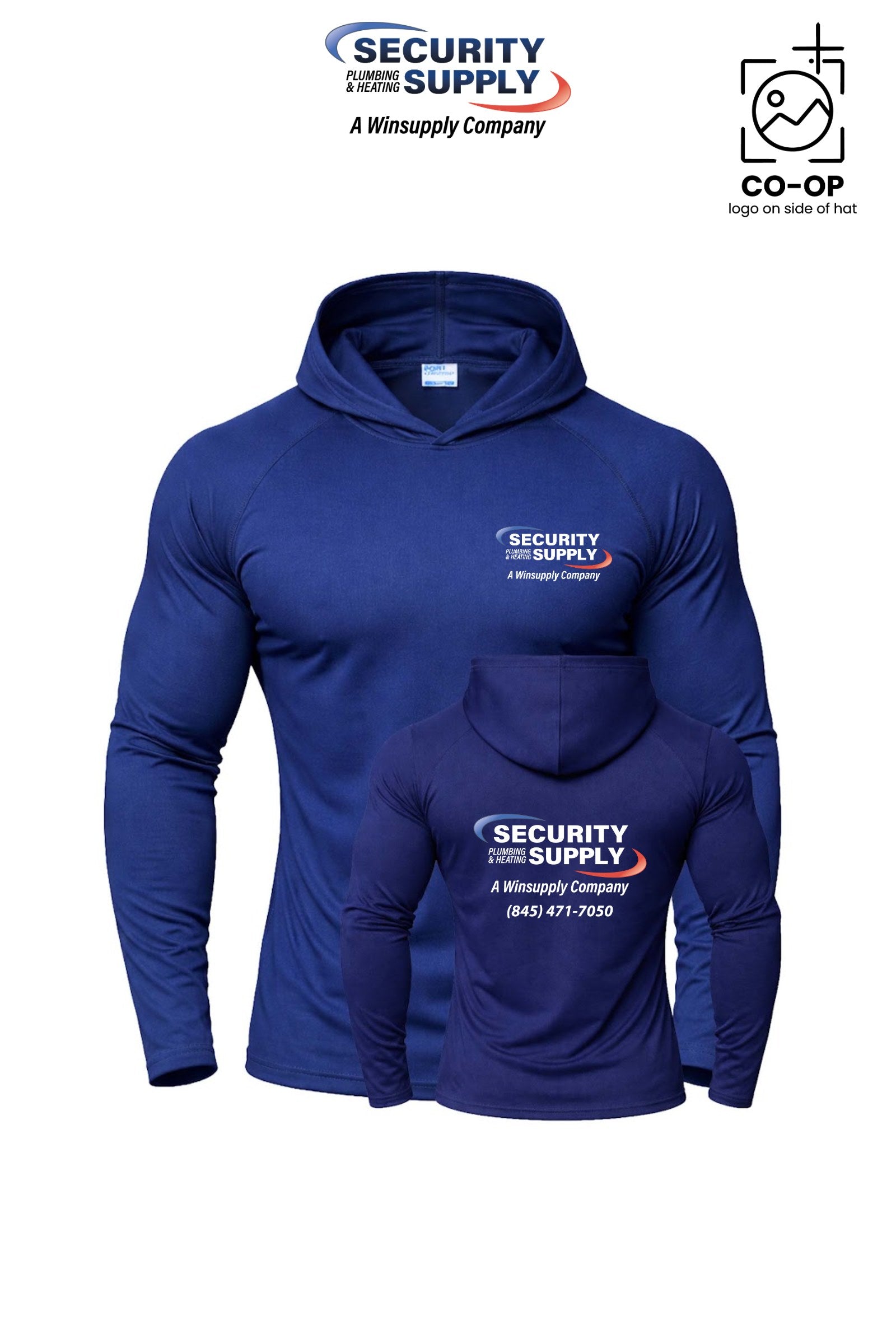 Port & Co™ Performance Pullover Hooded UPF50 Tee - Security Plumbing & Heating Supply - Poughkeepsie, NY